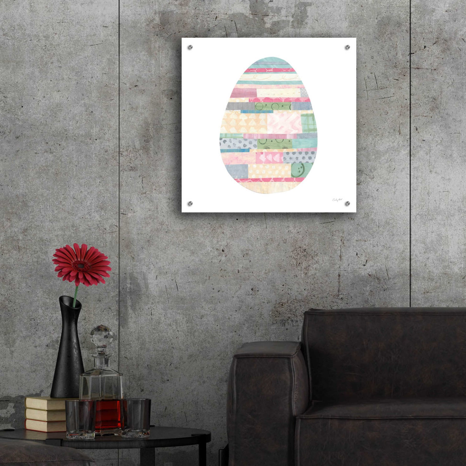 Epic Art 'Spring into Easter II by Courtney Prahl, Acrylic Glass Wall Art,24x24