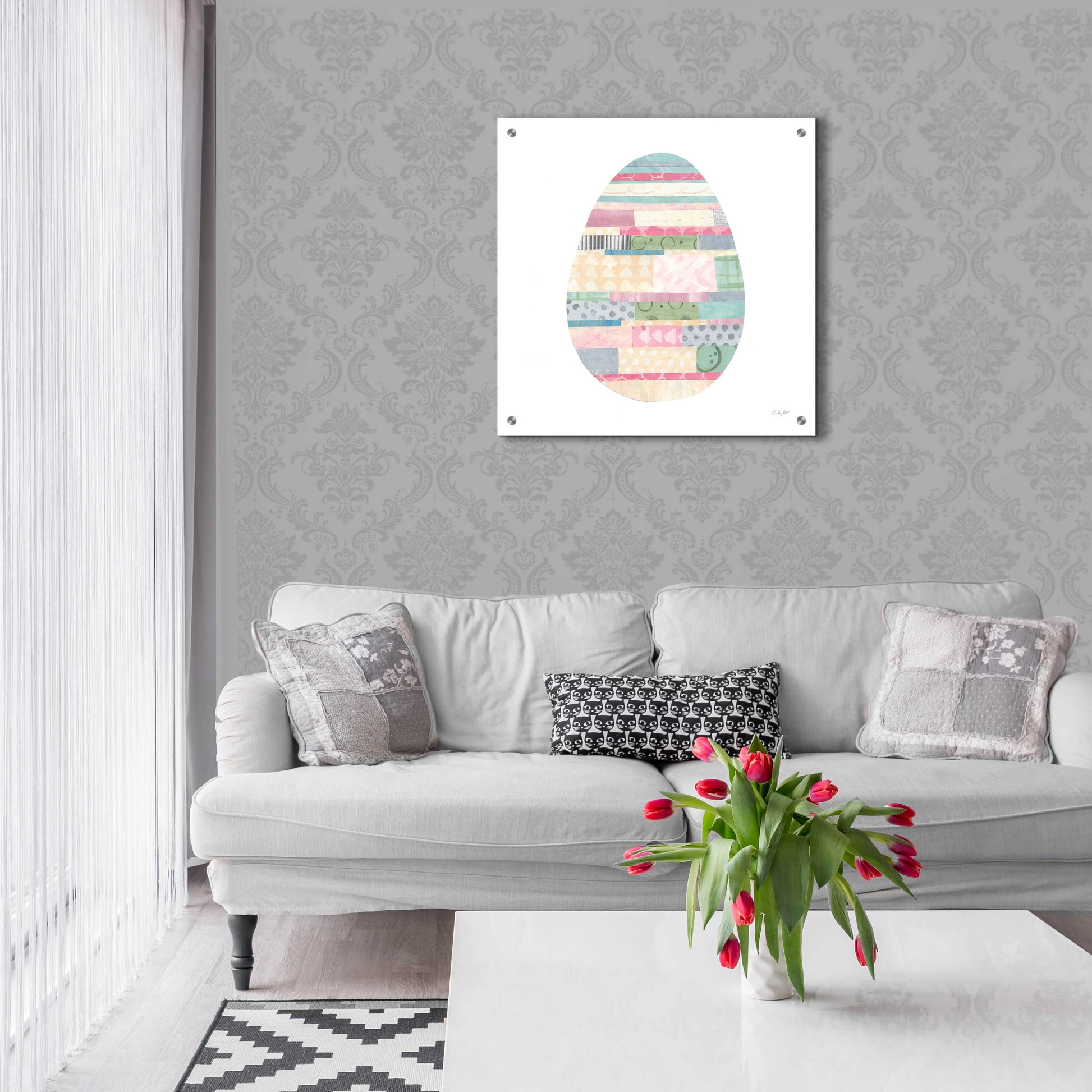 Epic Art 'Spring into Easter II by Courtney Prahl, Acrylic Glass Wall Art,24x24