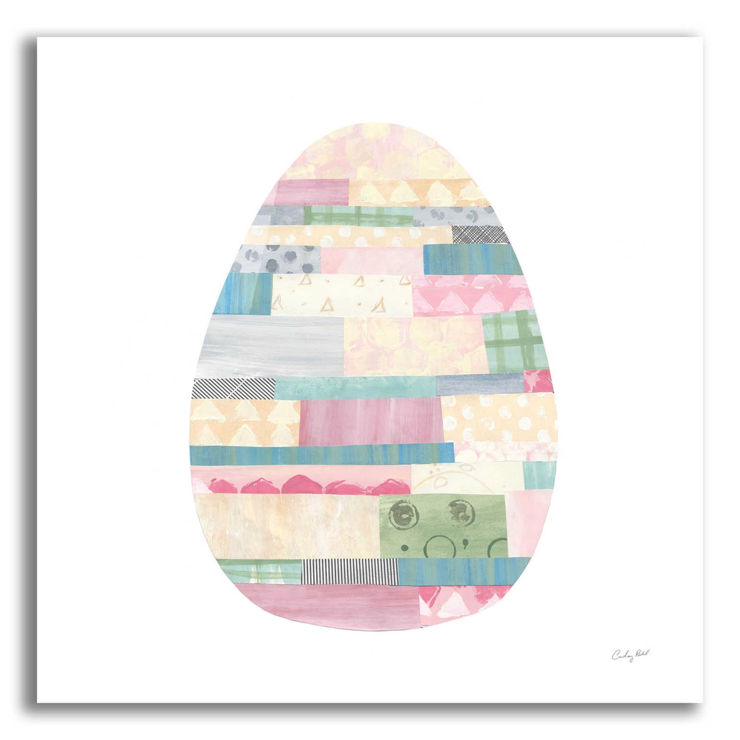 Epic Art 'Spring into Easter III by Courtney Prahl, Acrylic Glass Wall Art,12x12