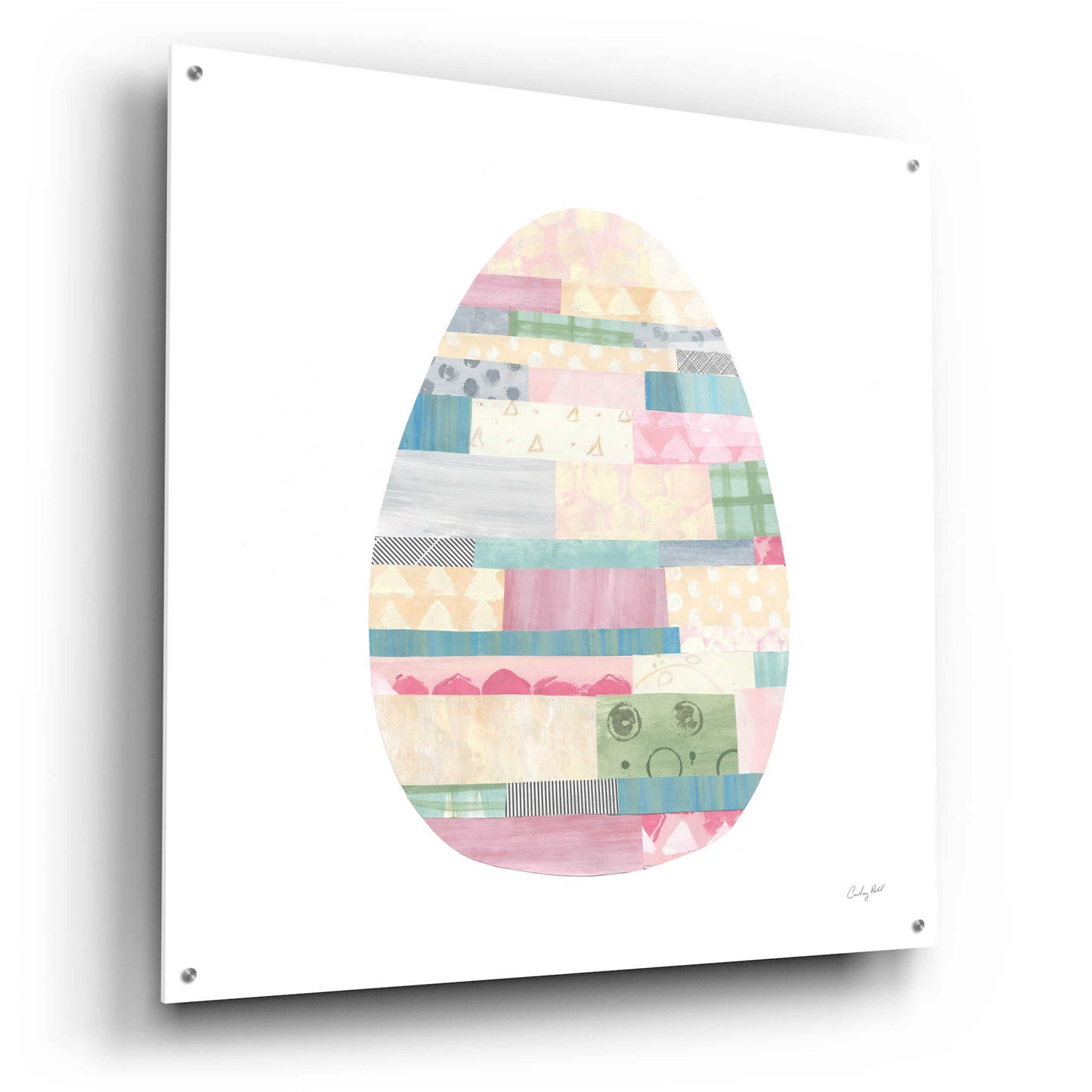 Epic Art 'Spring into Easter III by Courtney Prahl, Acrylic Glass Wall Art,36x36