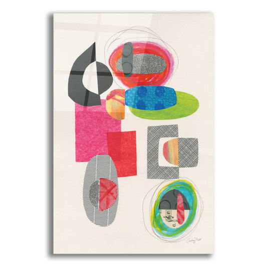 Epic Art 'Geometric Collage by Courtney Prahl, Acrylic Glass Wall Art