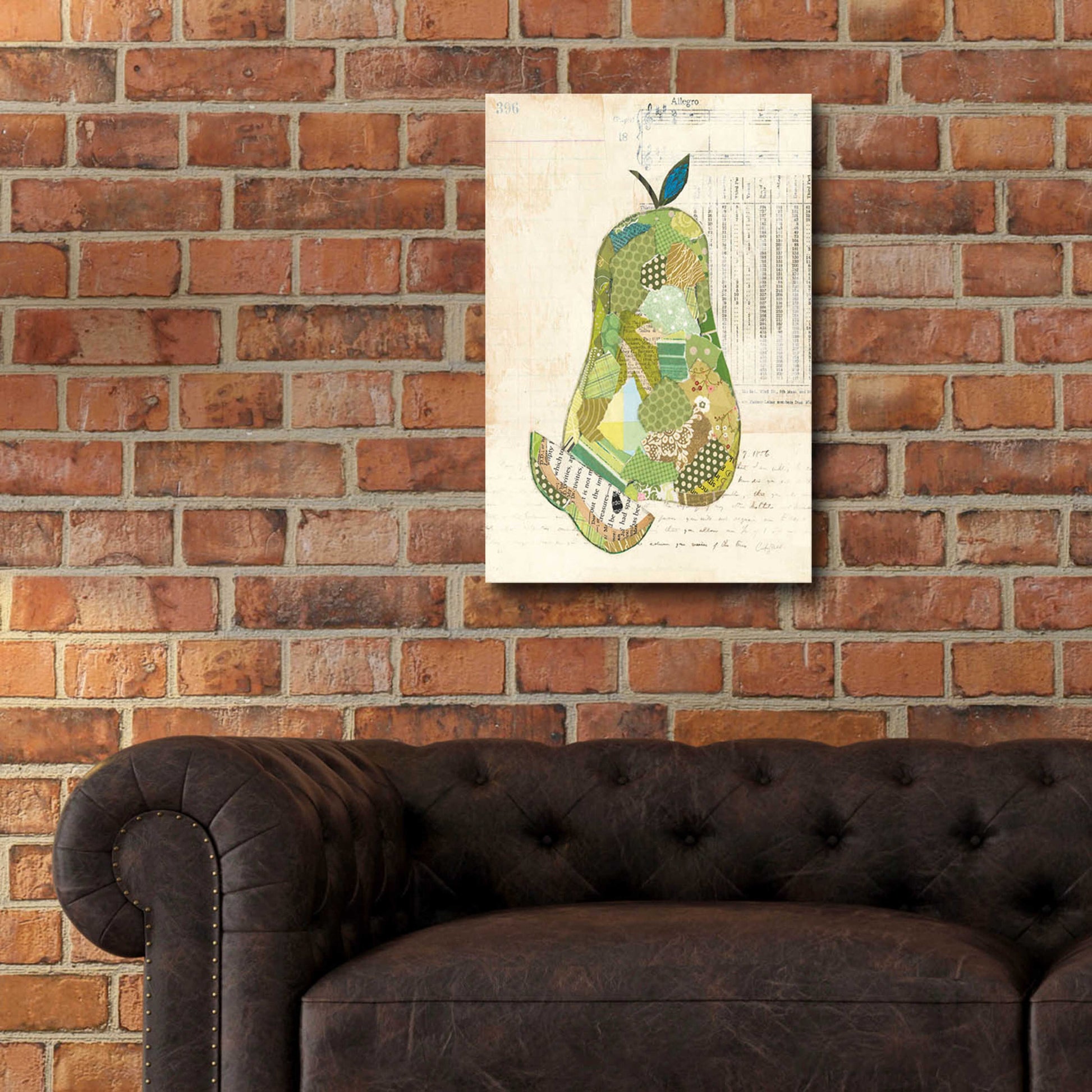 Epic Art 'Pear by Courtney Prahl, Acrylic Glass Wall Art,16x24