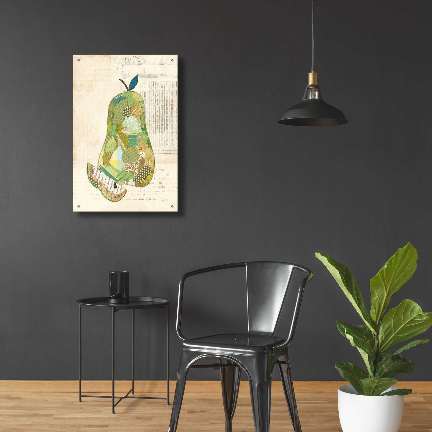 Epic Art 'Pear by Courtney Prahl, Acrylic Glass Wall Art,24x36