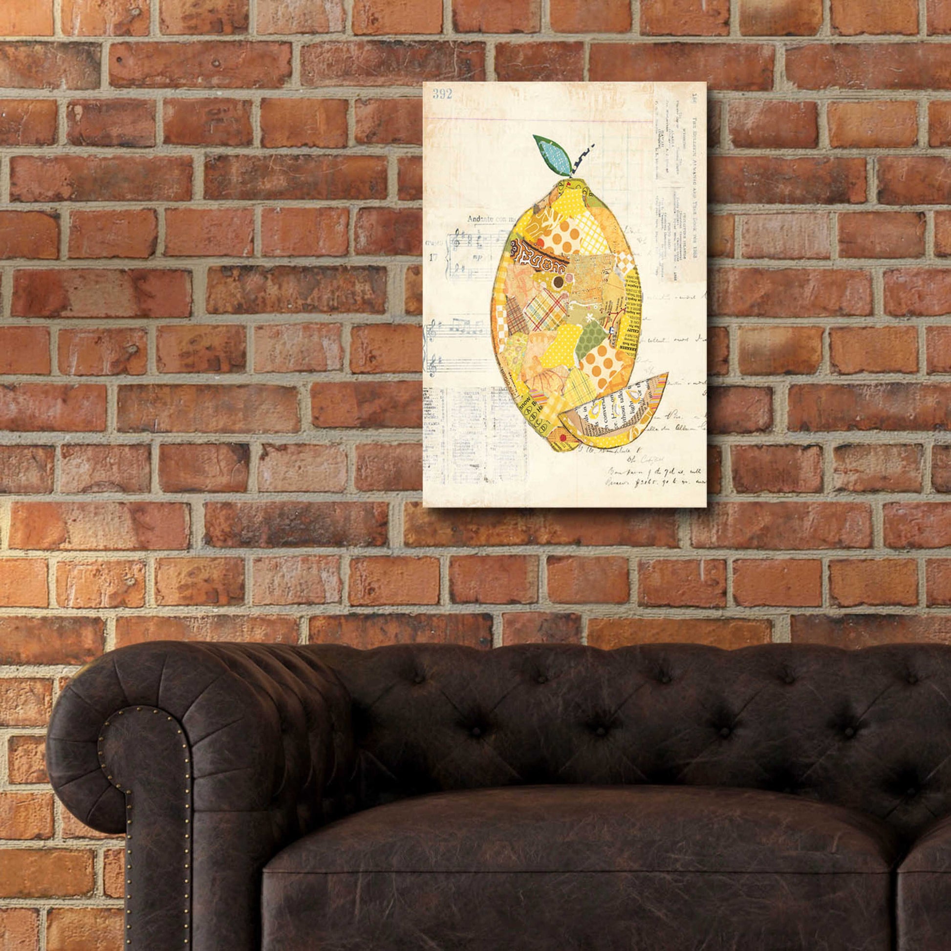 Epic Art 'Lemon by Courtney Prahl, Acrylic Glass Wall Art,16x24