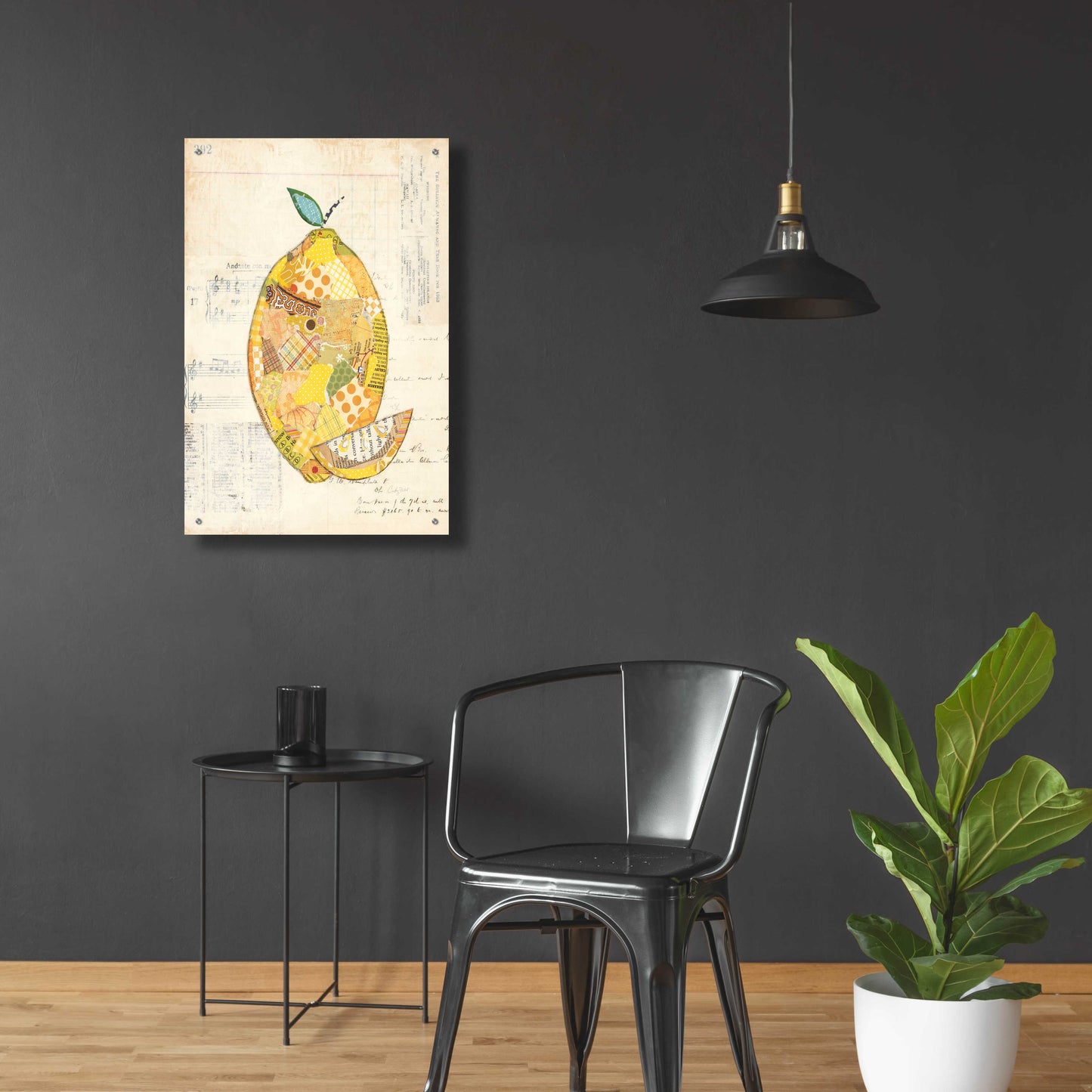 Epic Art 'Lemon by Courtney Prahl, Acrylic Glass Wall Art,24x36