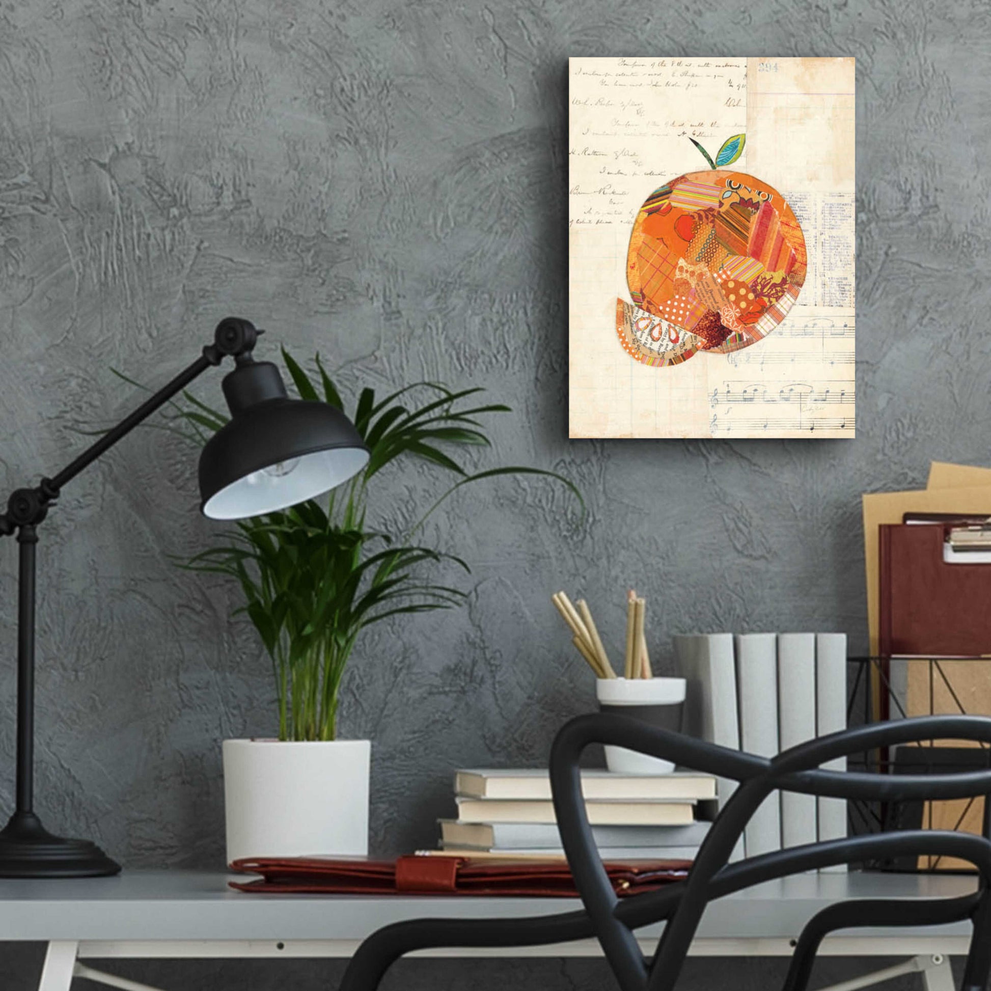 Epic Art 'Orange by Courtney Prahl, Acrylic Glass Wall Art,12x16