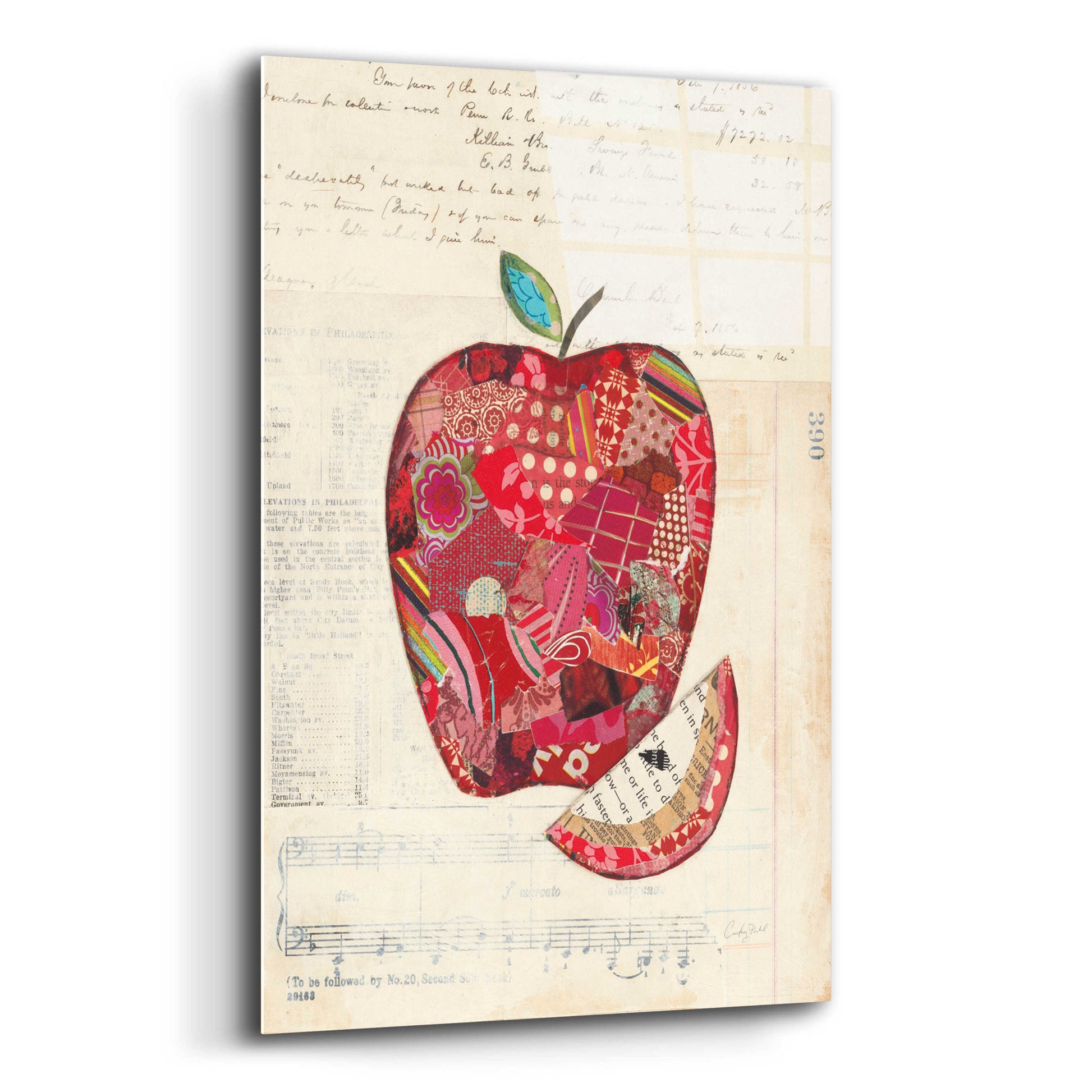 Epic Art 'Apple by Courtney Prahl, Acrylic Glass Wall Art,12x16