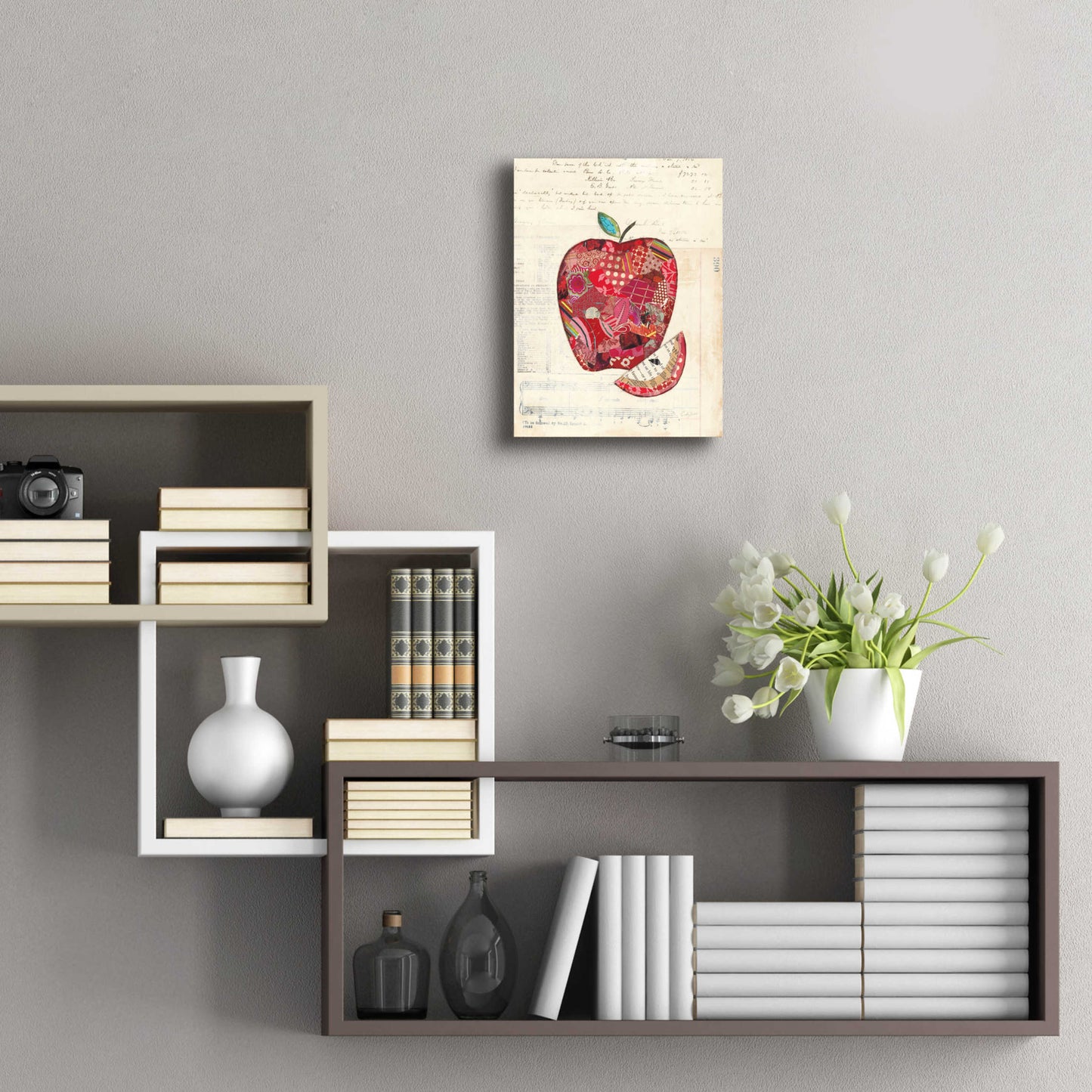 Epic Art 'Apple by Courtney Prahl, Acrylic Glass Wall Art,12x16