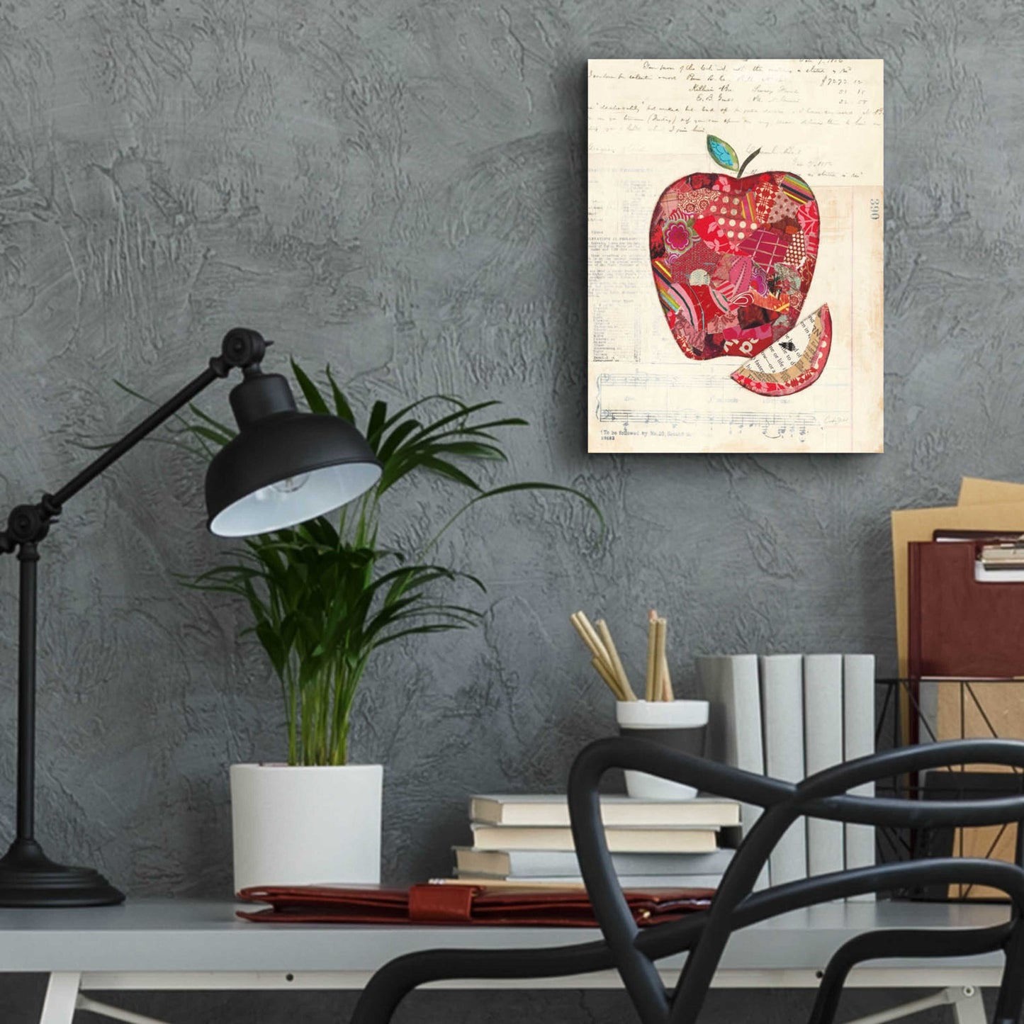 Epic Art 'Apple by Courtney Prahl, Acrylic Glass Wall Art,12x16