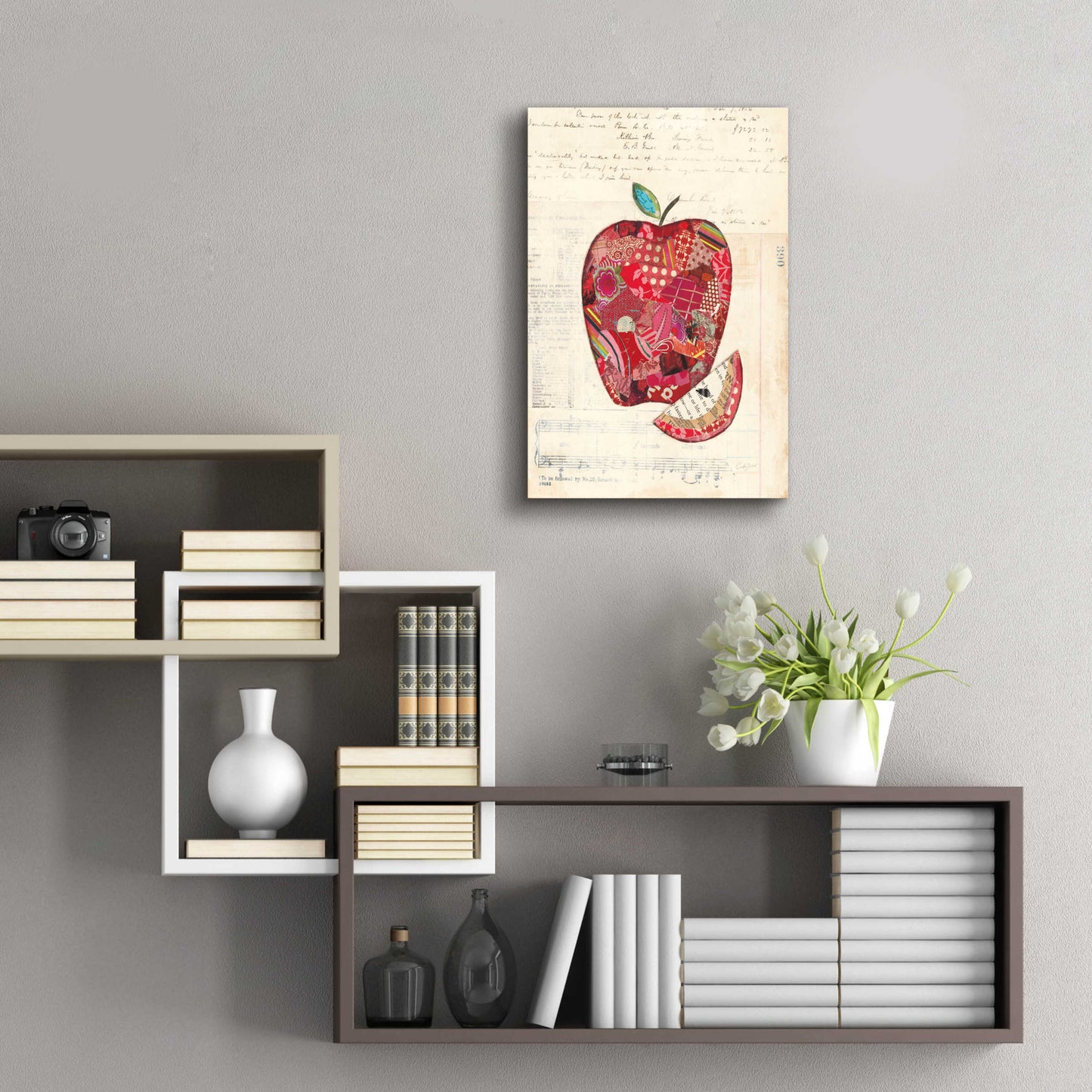 Epic Art 'Apple by Courtney Prahl, Acrylic Glass Wall Art,16x24