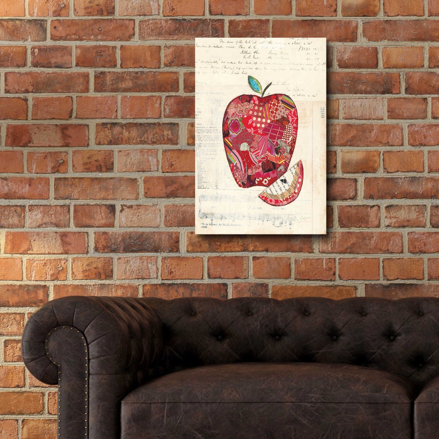 Epic Art 'Apple by Courtney Prahl, Acrylic Glass Wall Art,16x24