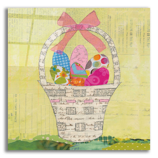 Epic Art 'Easter Basket Delight Square by Courtney Prahl, Acrylic Glass Wall Art