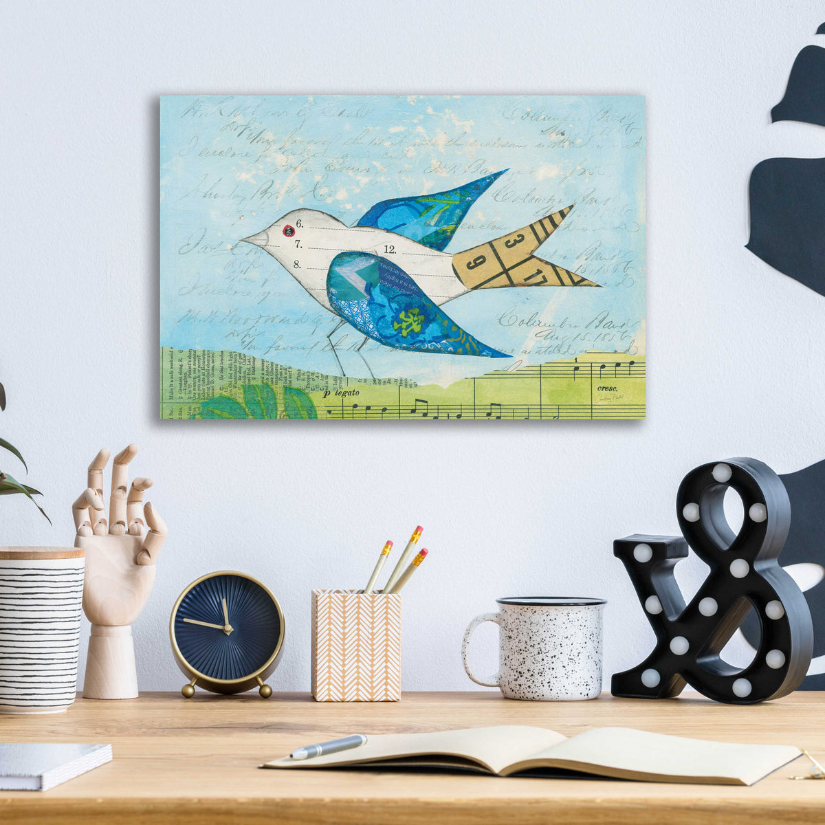 Epic Art 'Flutter IV by Courtney Prahl, Acrylic Glass Wall Art,16x12