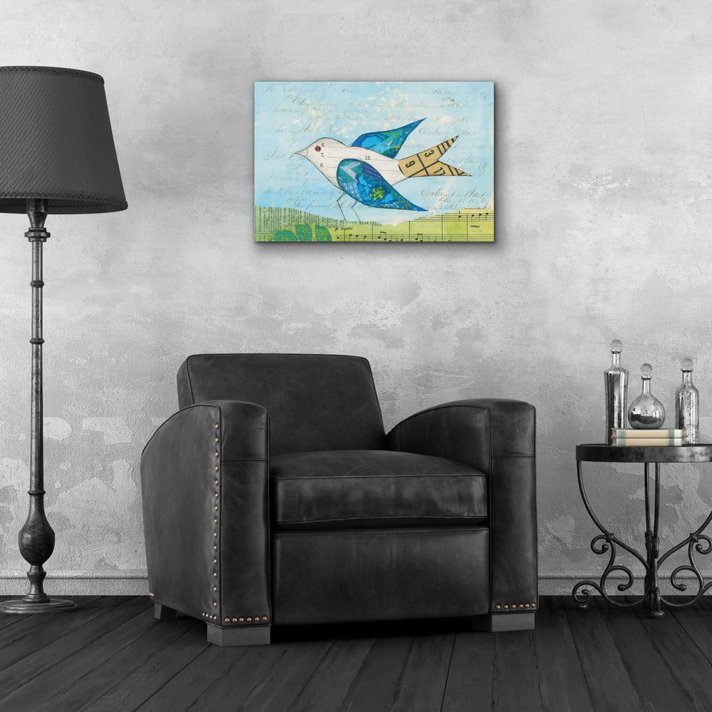 Epic Art 'Flutter IV by Courtney Prahl, Acrylic Glass Wall Art,24x16