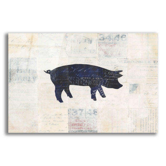 Epic Art 'Le Cochon Silhouette by Courtney Prahl, Acrylic Glass Wall Art