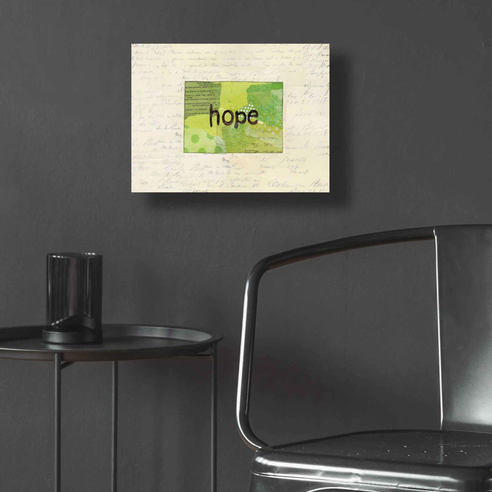 Epic Art 'Hope Collage by Courtney Prahl, Acrylic Glass Wall Art,16x12