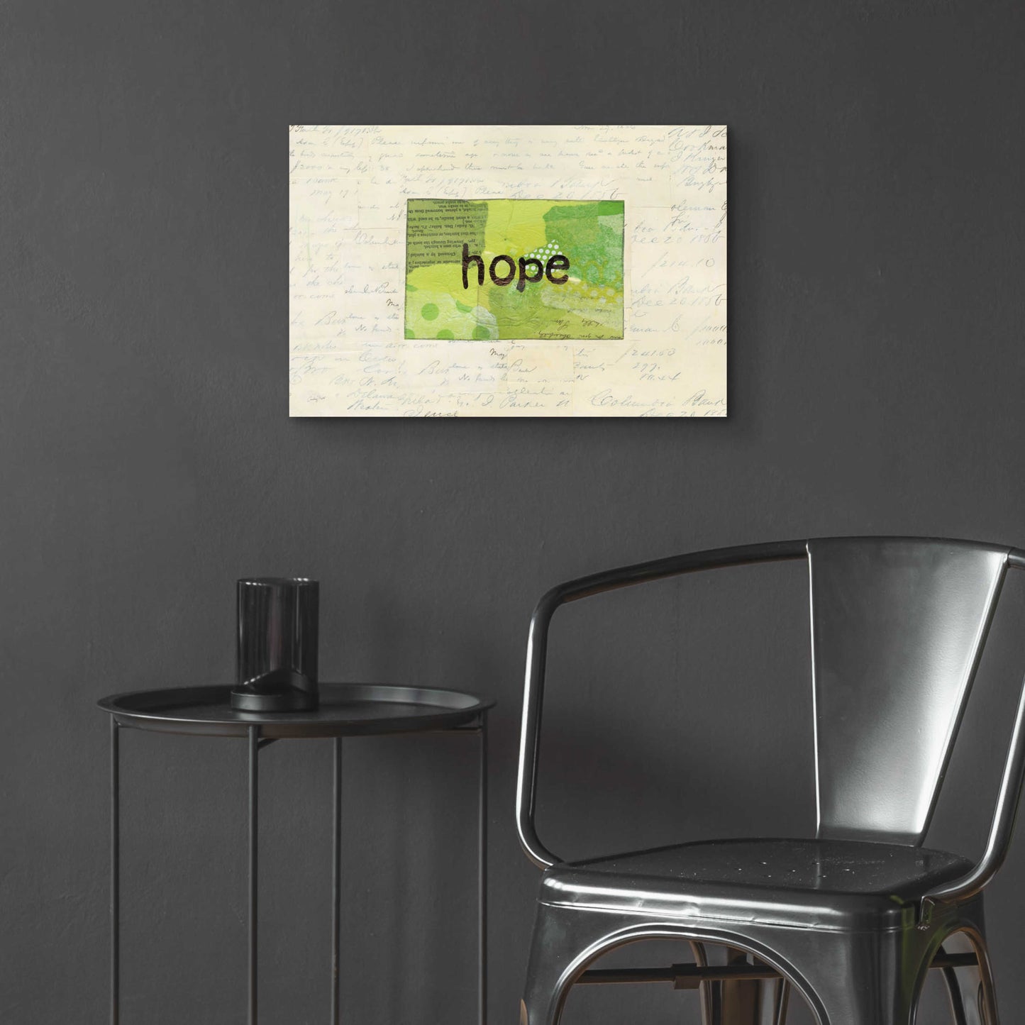 Epic Art 'Hope Collage by Courtney Prahl, Acrylic Glass Wall Art,24x16