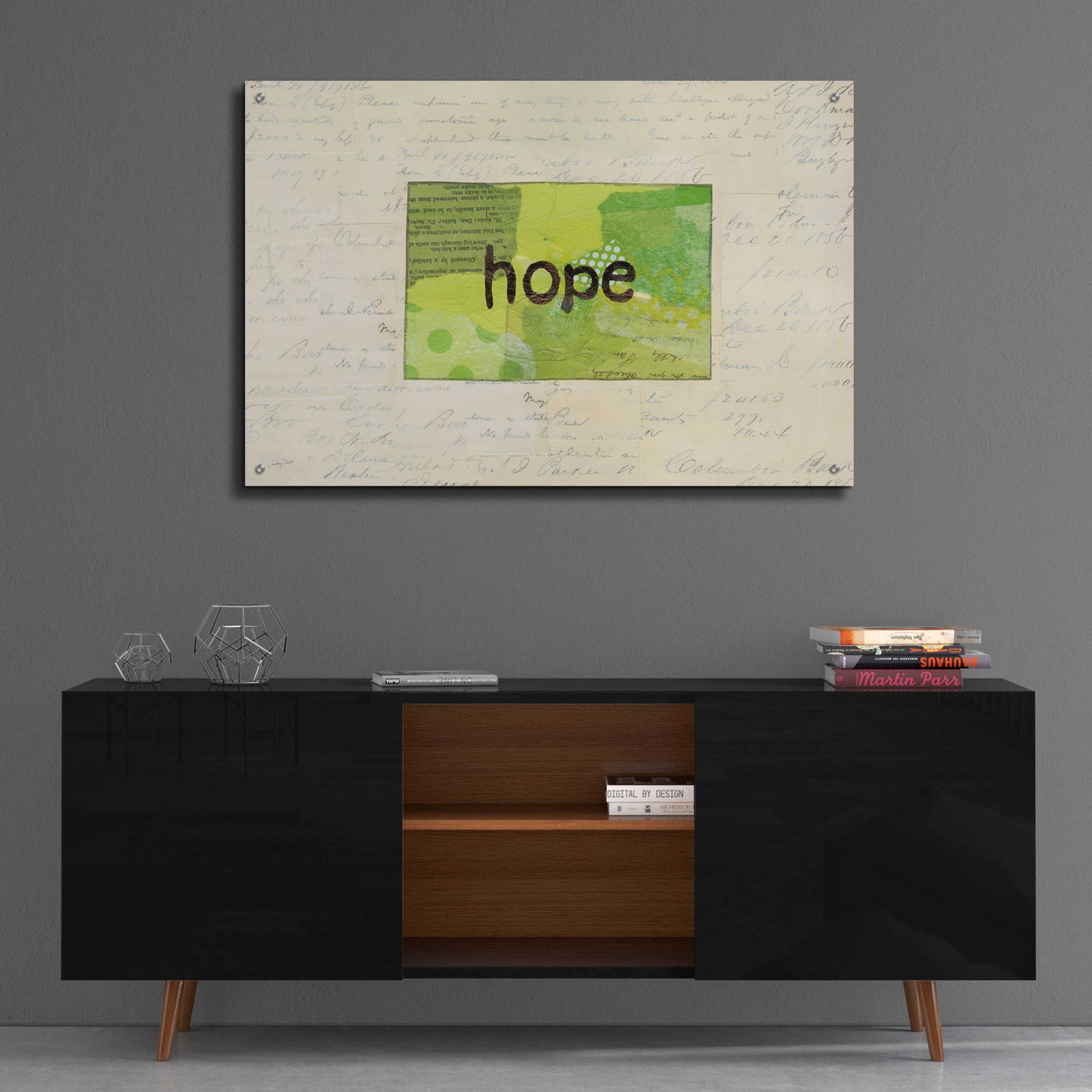 Epic Art 'Hope Collage by Courtney Prahl, Acrylic Glass Wall Art,36x24