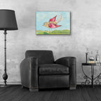 Epic Art 'Flutter II by Courtney Prahl, Acrylic Glass Wall Art,24x16