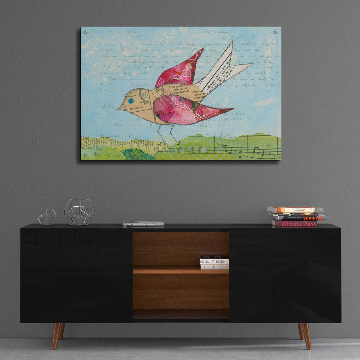Epic Art 'Flutter II by Courtney Prahl, Acrylic Glass Wall Art,36x24