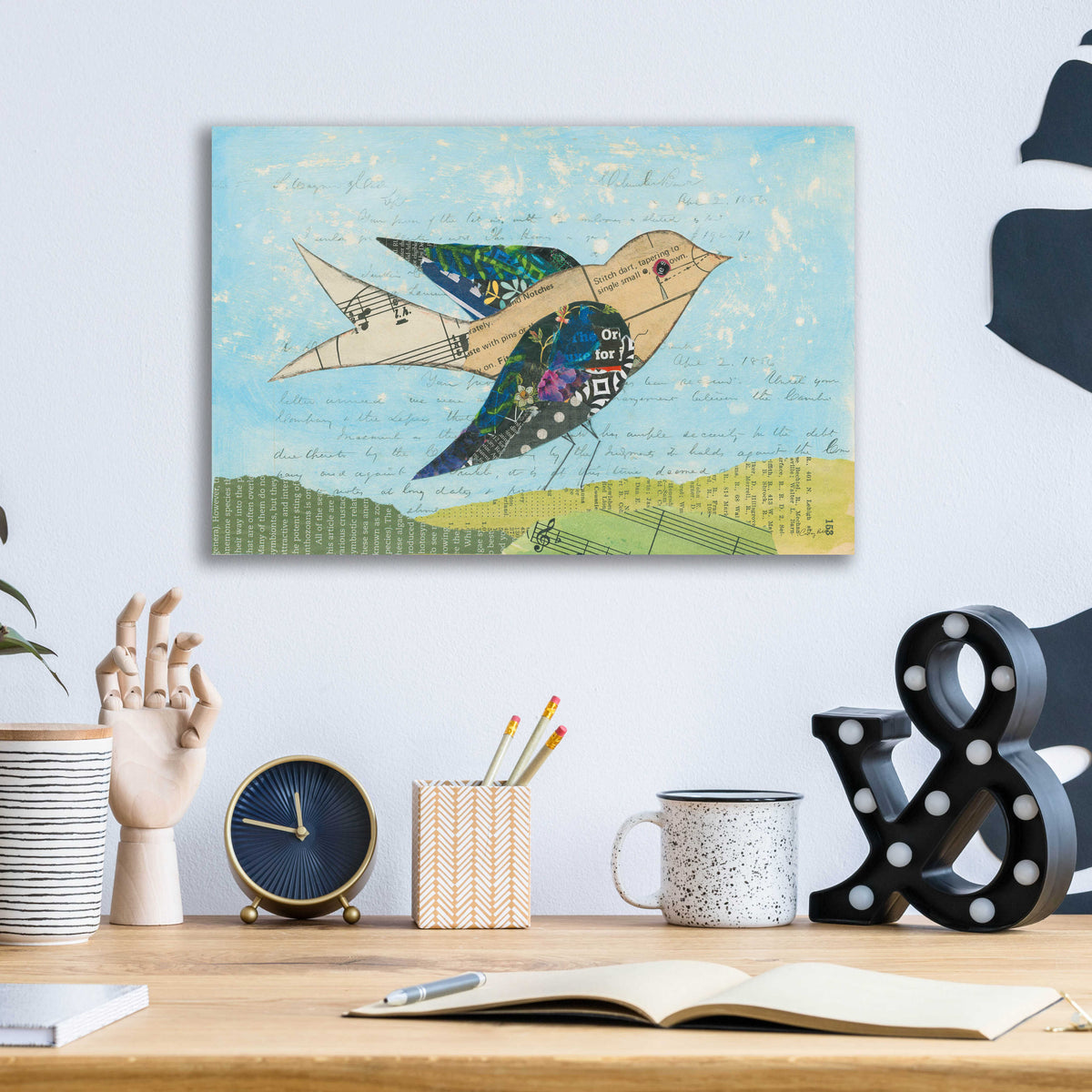 Epic Art 'Flutter I by Courtney Prahl, Acrylic Glass Wall Art,16x12