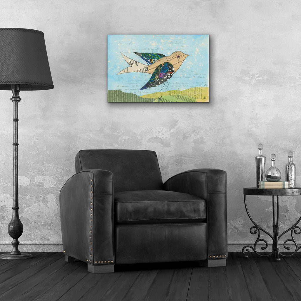 Epic Art 'Flutter I by Courtney Prahl, Acrylic Glass Wall Art,24x16