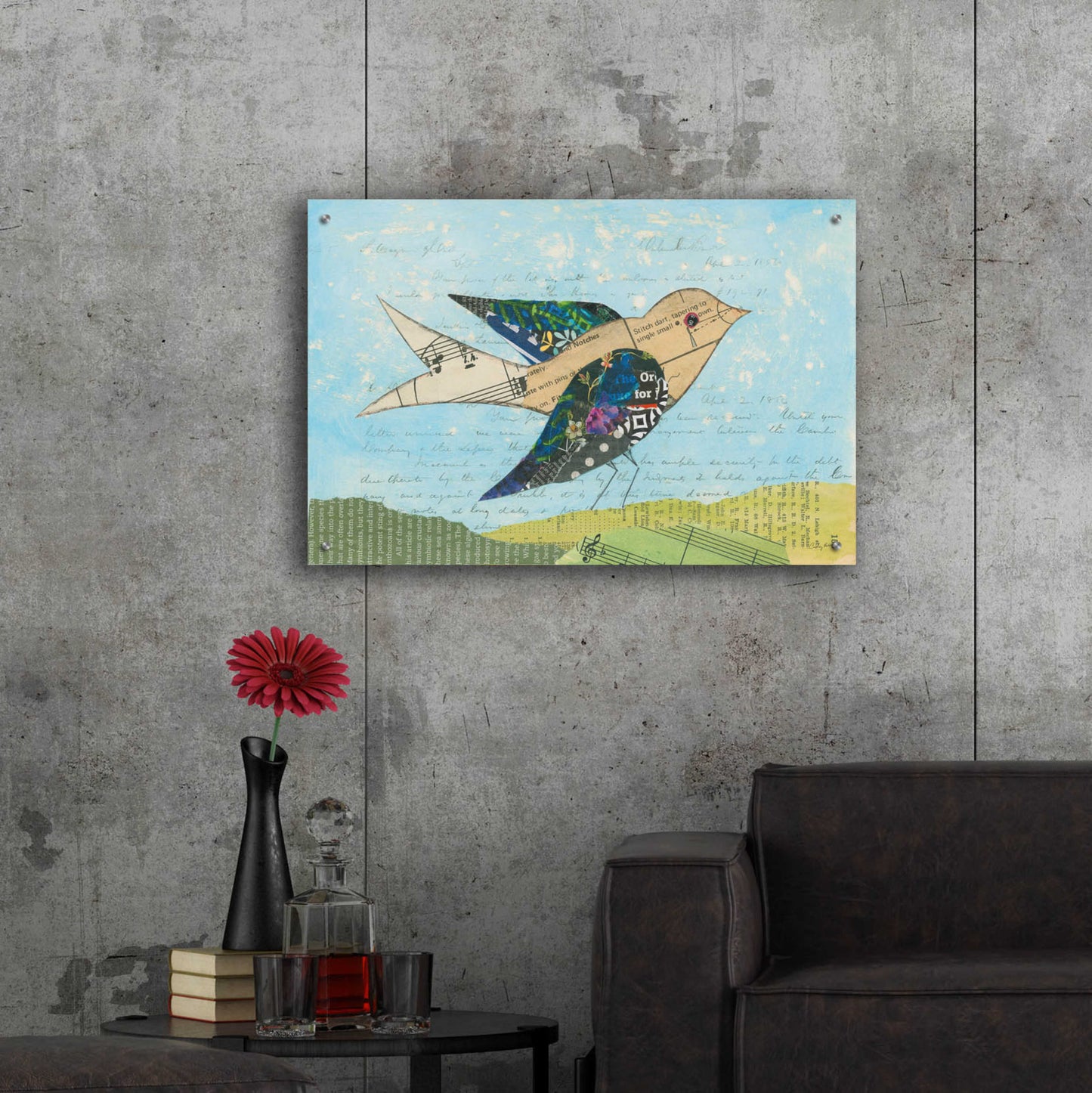 Epic Art 'Flutter I by Courtney Prahl, Acrylic Glass Wall Art,36x24