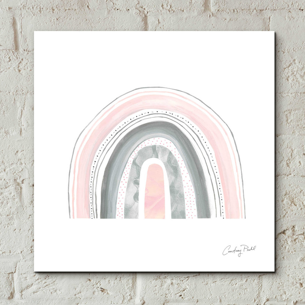 Epic Art 'Boho Rainbow VII by Courtney Prahl, Acrylic Glass Wall Art,12x12