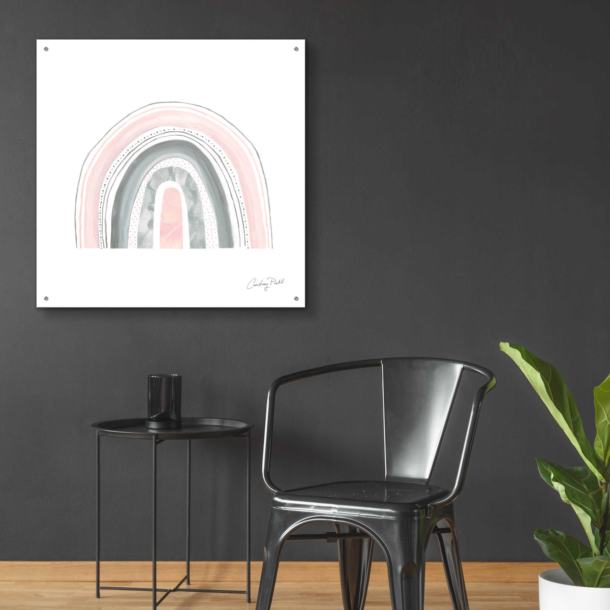 Epic Art 'Boho Rainbow VII by Courtney Prahl, Acrylic Glass Wall Art,36x36