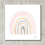 Epic Art 'Boho Rainbow VIII by Courtney Prahl, Acrylic Glass Wall Art,12x12