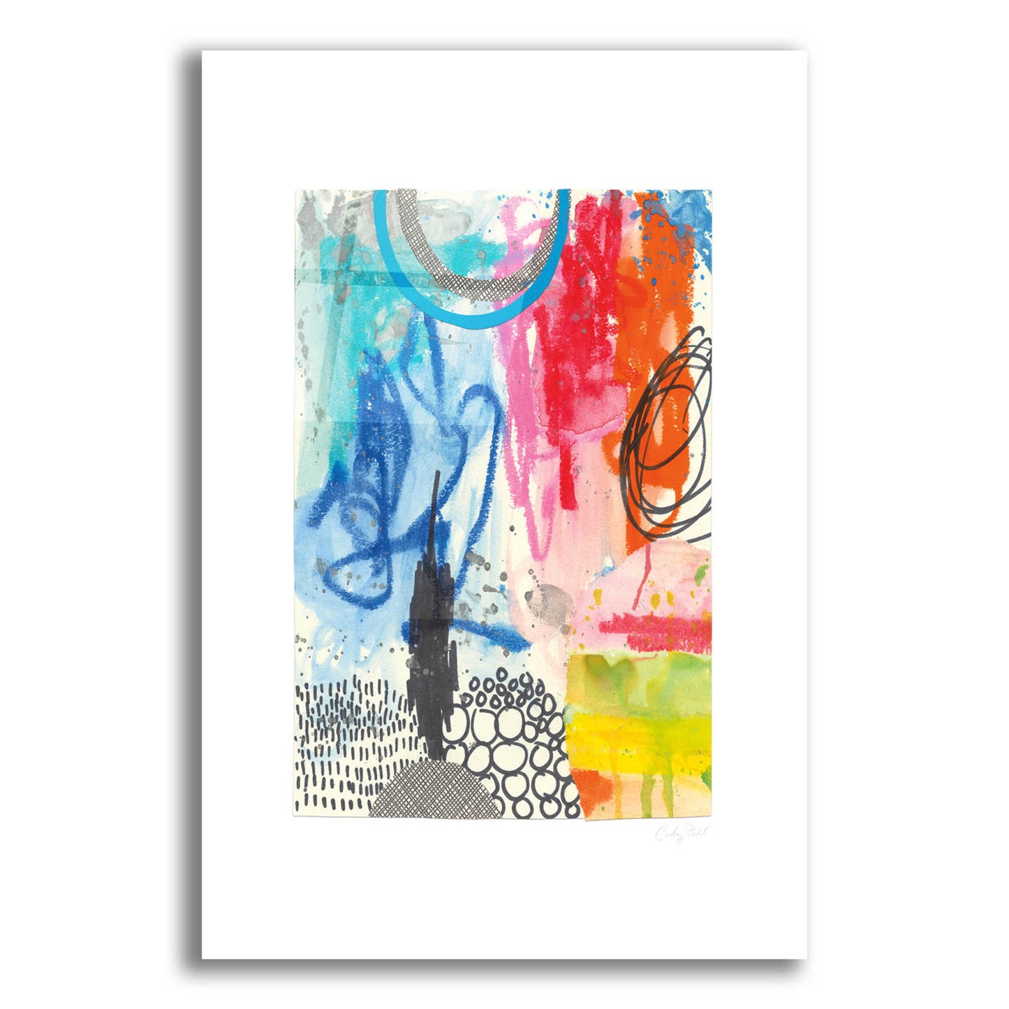 Epic Art 'Color Storm I by Courtney Prahl, Acrylic Glass Wall Art