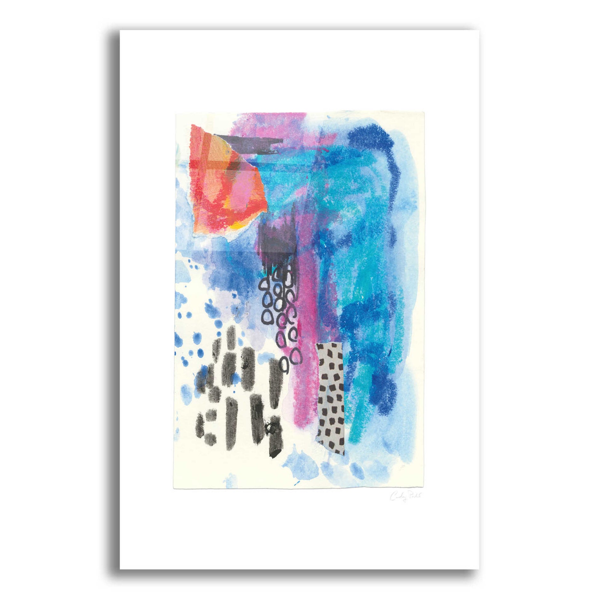 Epic Art 'Waterfall II by Courtney Prahl, Acrylic Glass Wall Art,12x16