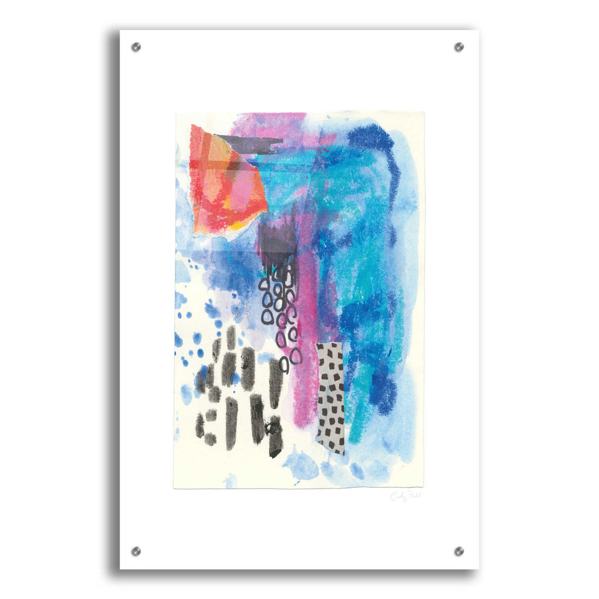 Epic Art 'Waterfall II by Courtney Prahl, Acrylic Glass Wall Art,24x36