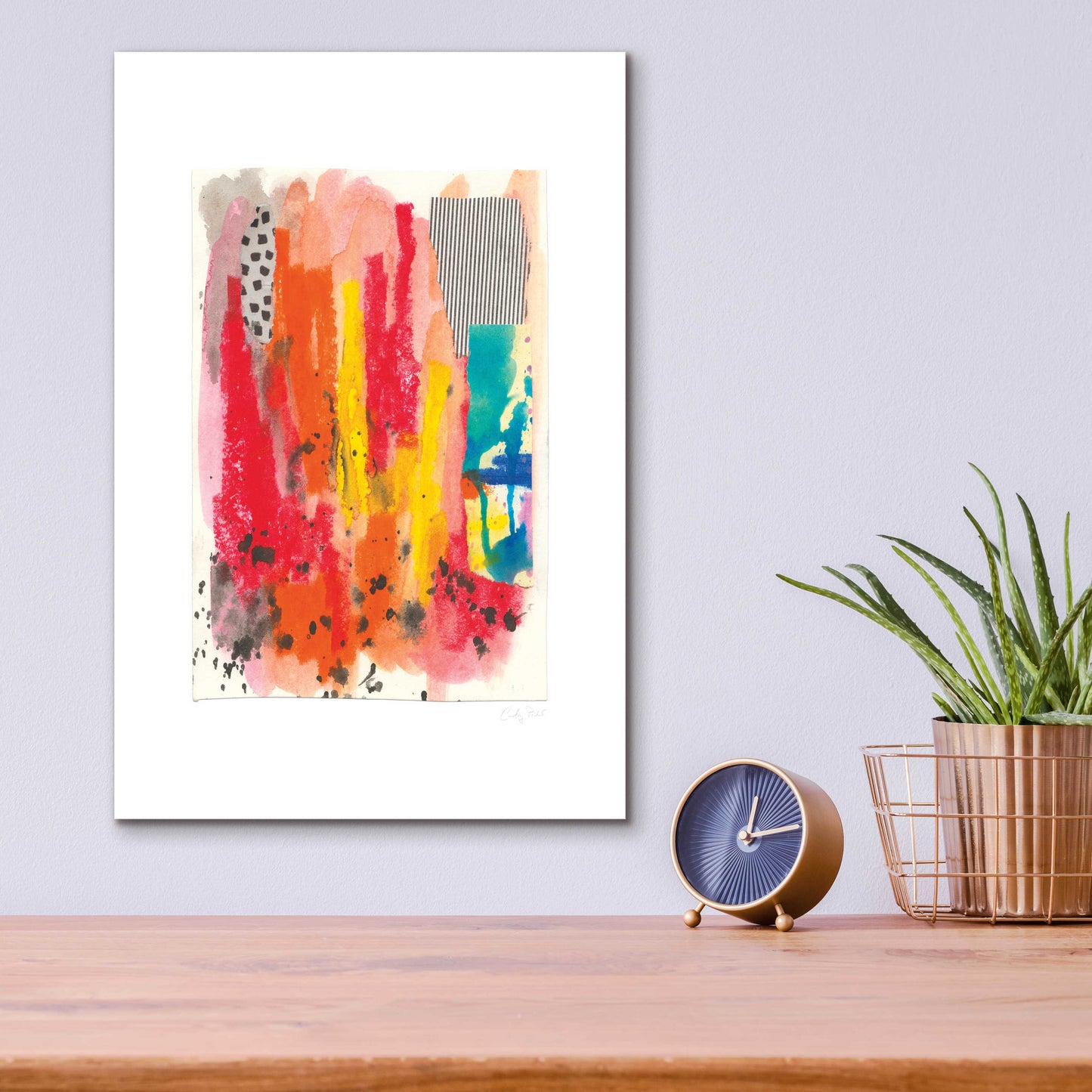 Epic Art 'Fire I by Courtney Prahl, Acrylic Glass Wall Art,12x16