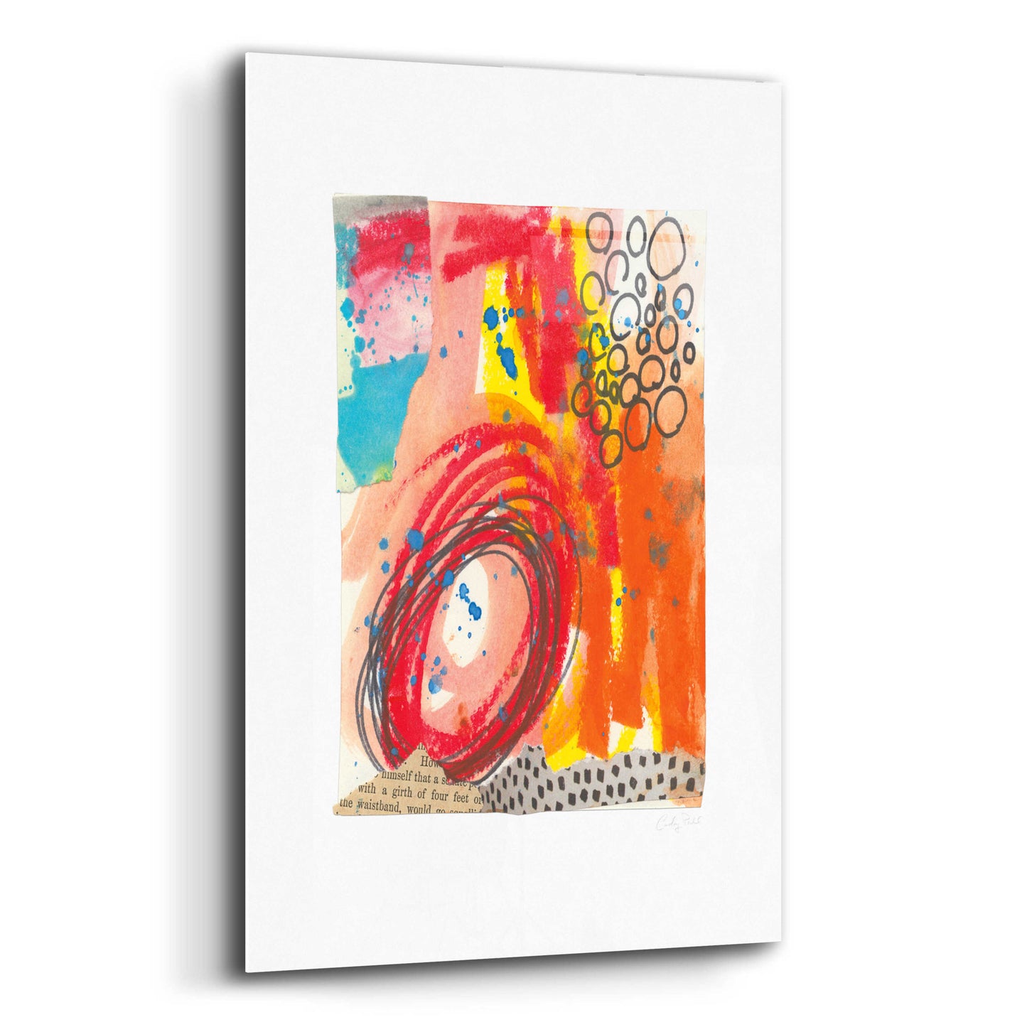 Epic Art 'Fire II by Courtney Prahl, Acrylic Glass Wall Art,12x16