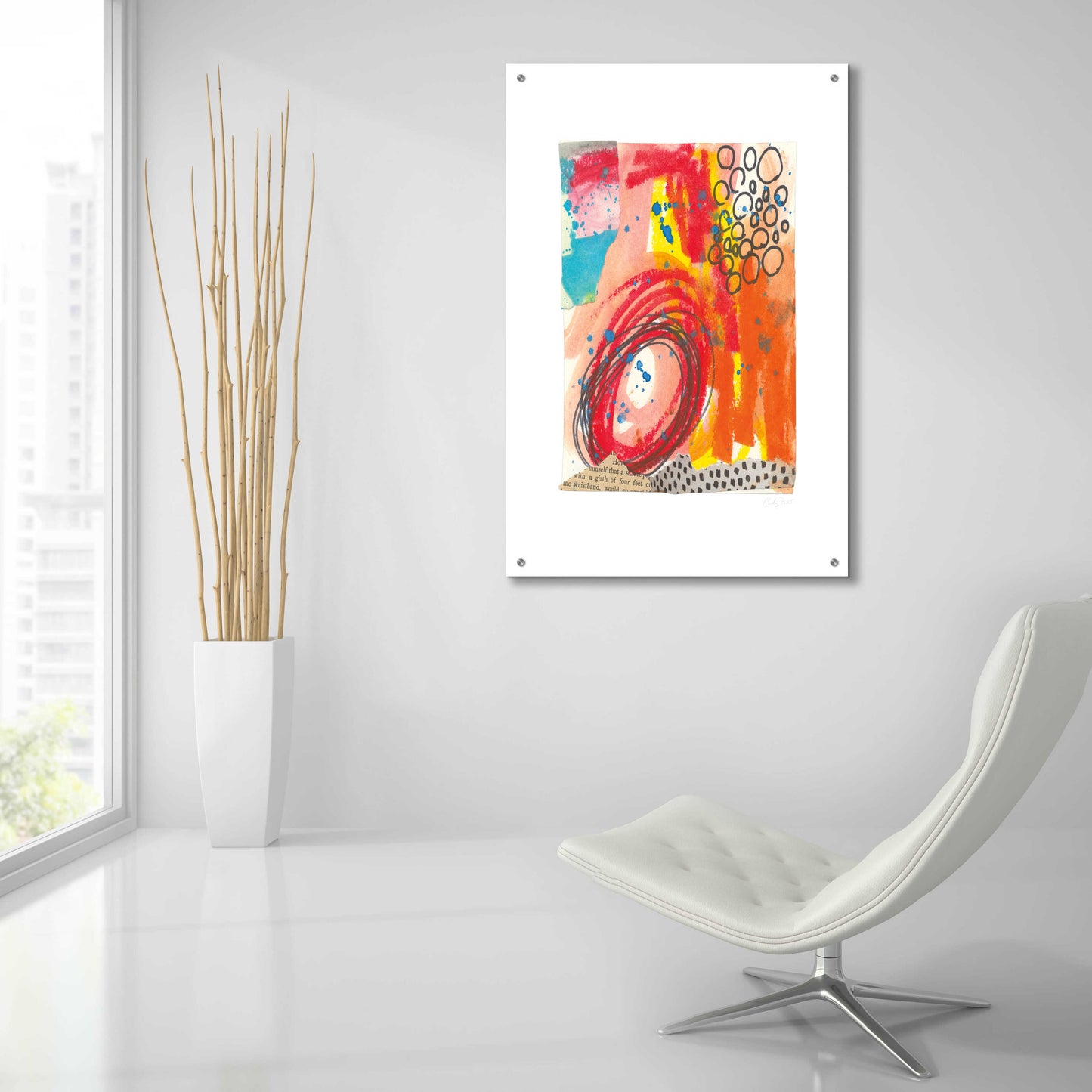 Epic Art 'Fire II by Courtney Prahl, Acrylic Glass Wall Art,24x36