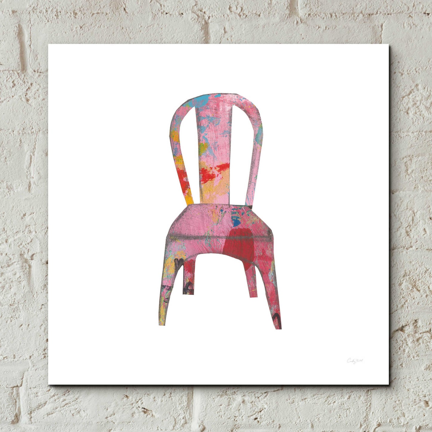 Epic Art 'Mod Chairs I by Courtney Prahl, Acrylic Glass Wall Art,12x12