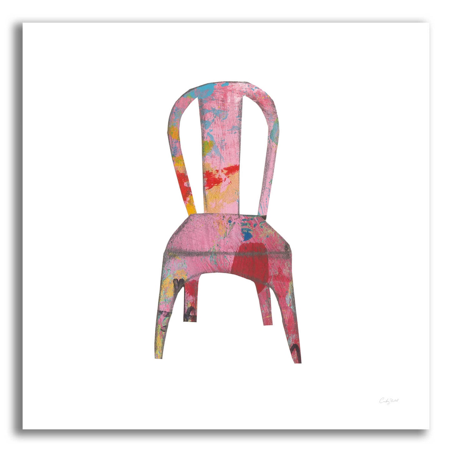 Epic Art 'Mod Chairs I by Courtney Prahl, Acrylic Glass Wall Art,12x12