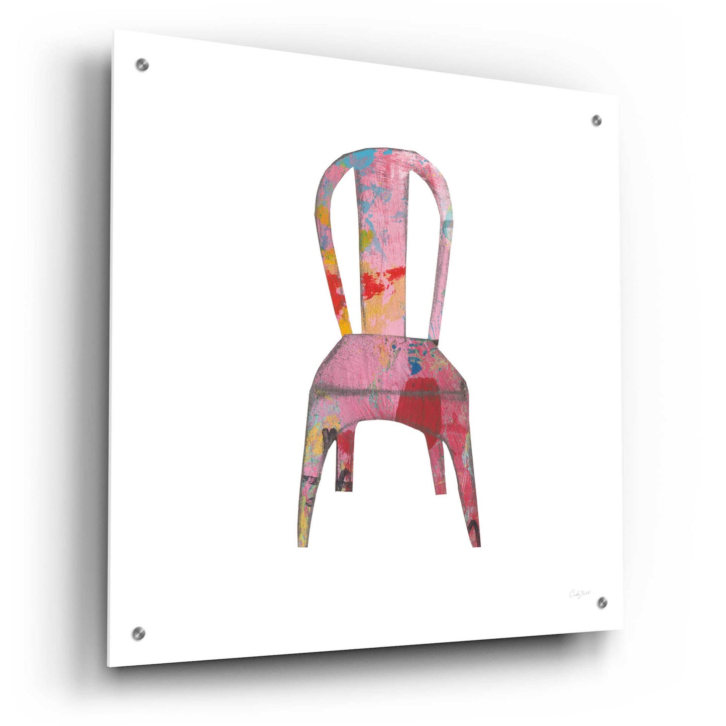 Epic Art 'Mod Chairs I by Courtney Prahl, Acrylic Glass Wall Art,24x24