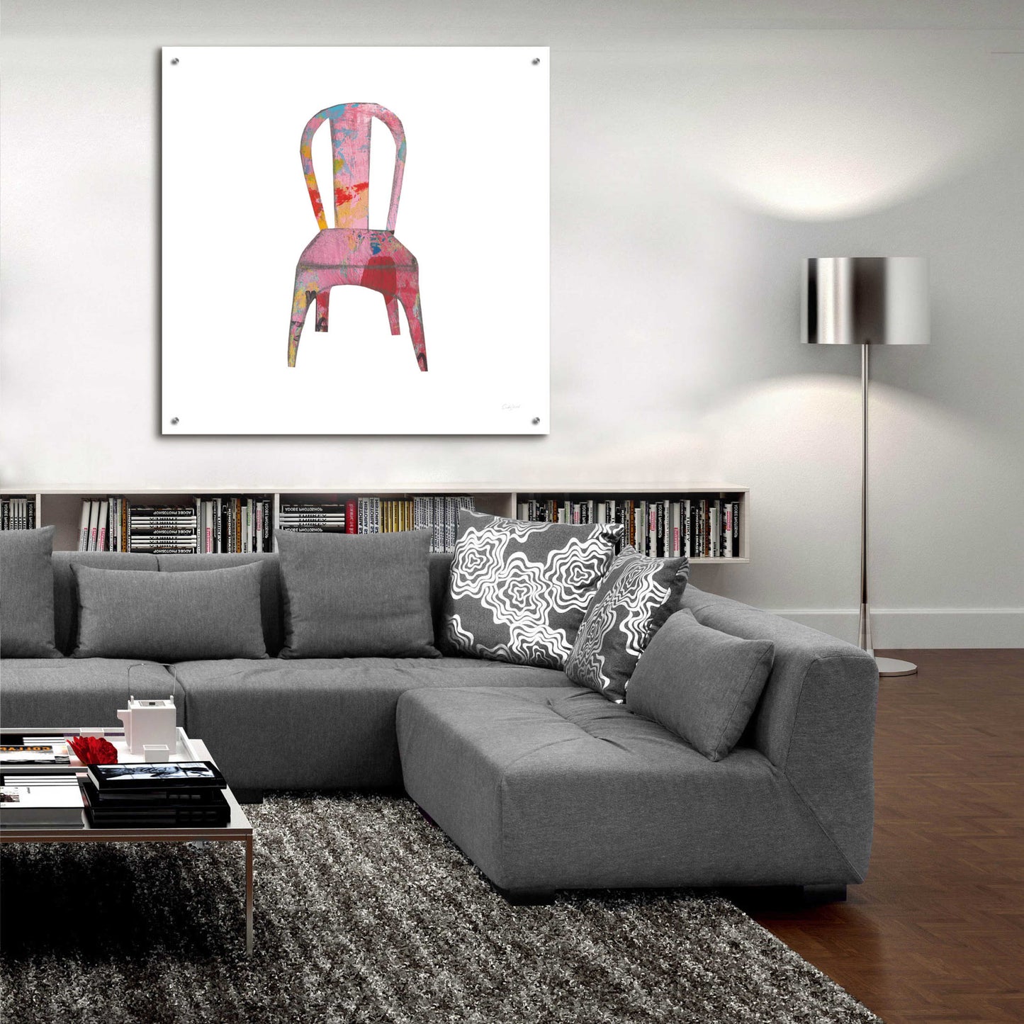 Epic Art 'Mod Chairs I by Courtney Prahl, Acrylic Glass Wall Art,36x36