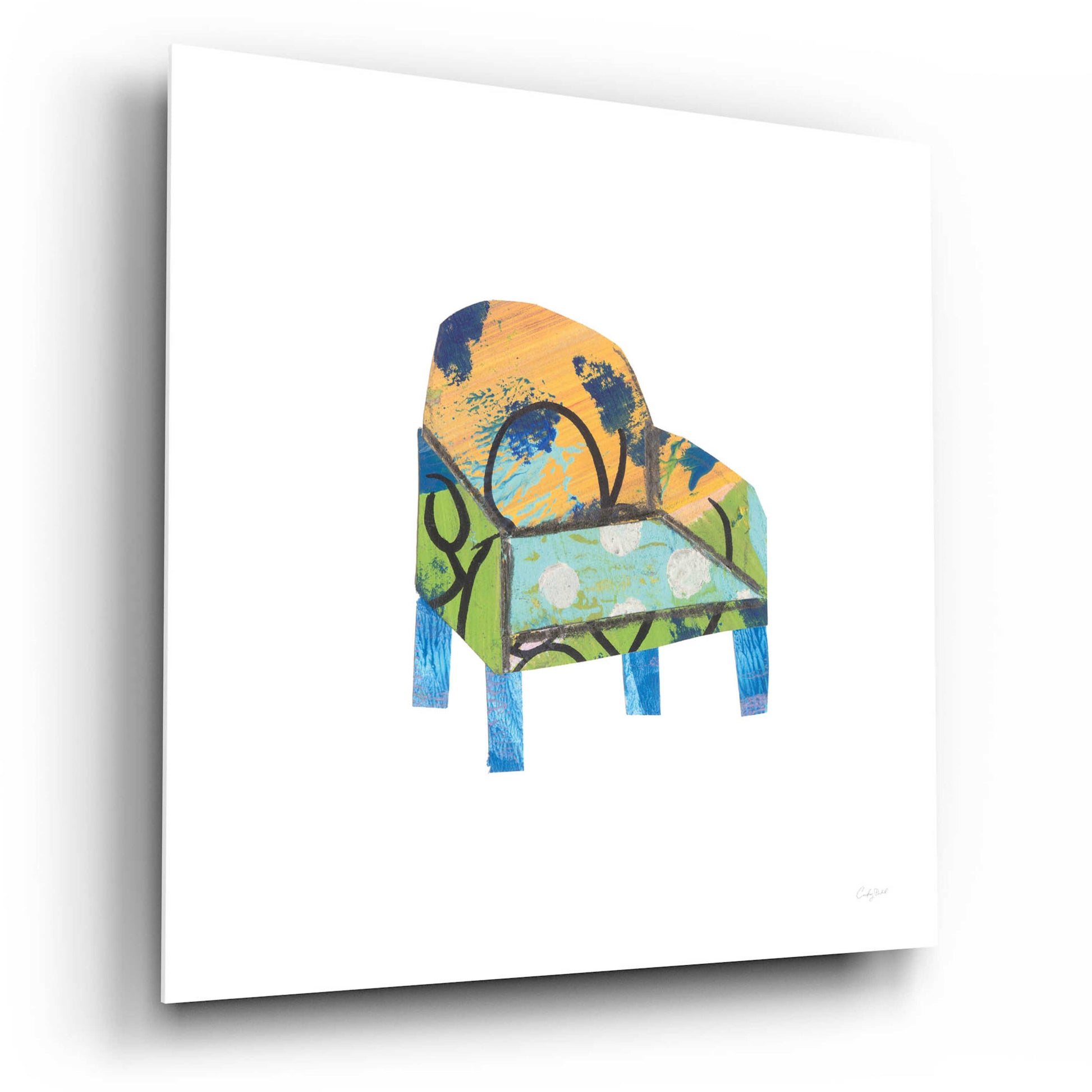 Epic Art 'Mod Chairs II by Courtney Prahl, Acrylic Glass Wall Art,12x12