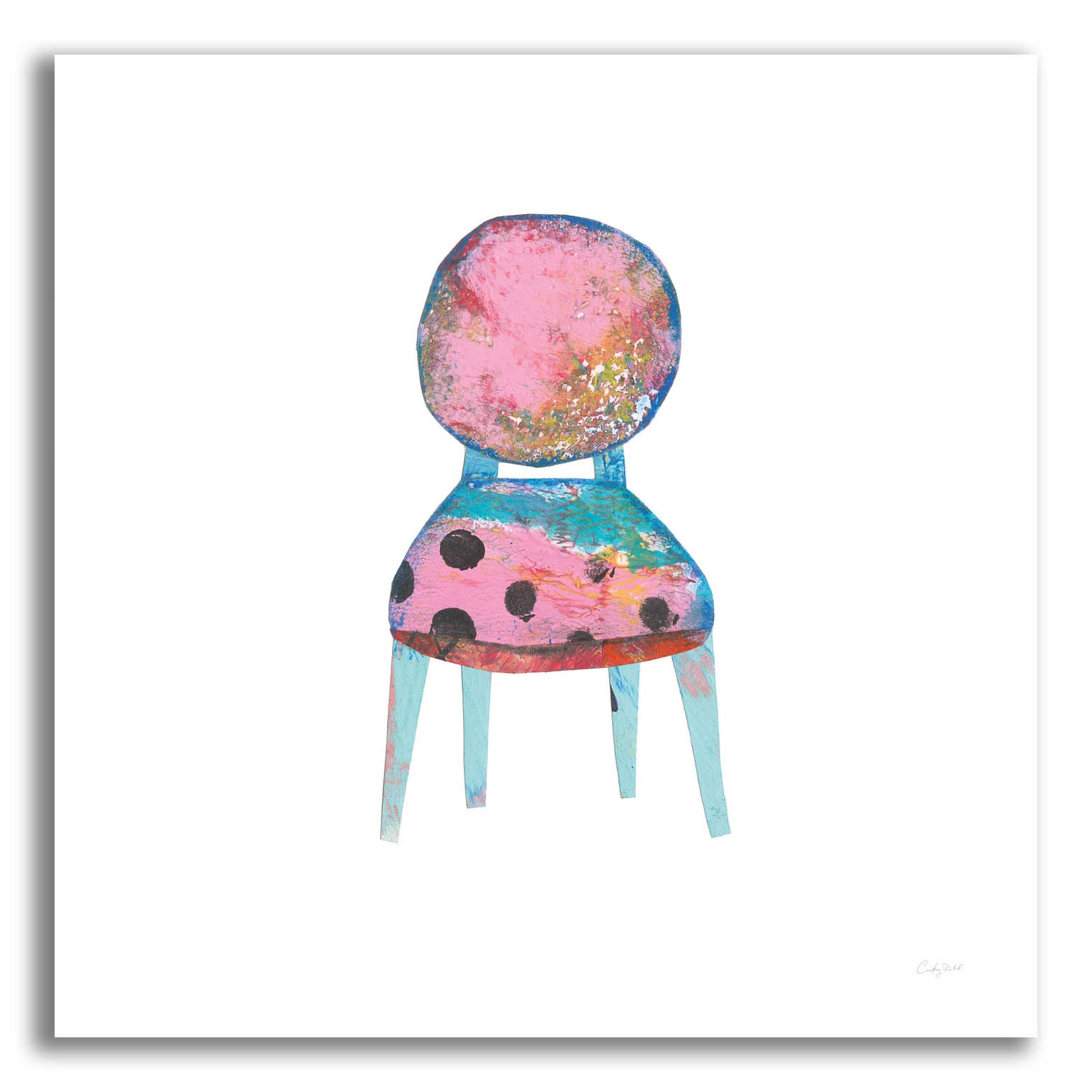 Epic Art 'Mod Chairs V by Courtney Prahl, Acrylic Glass Wall Art,12x12