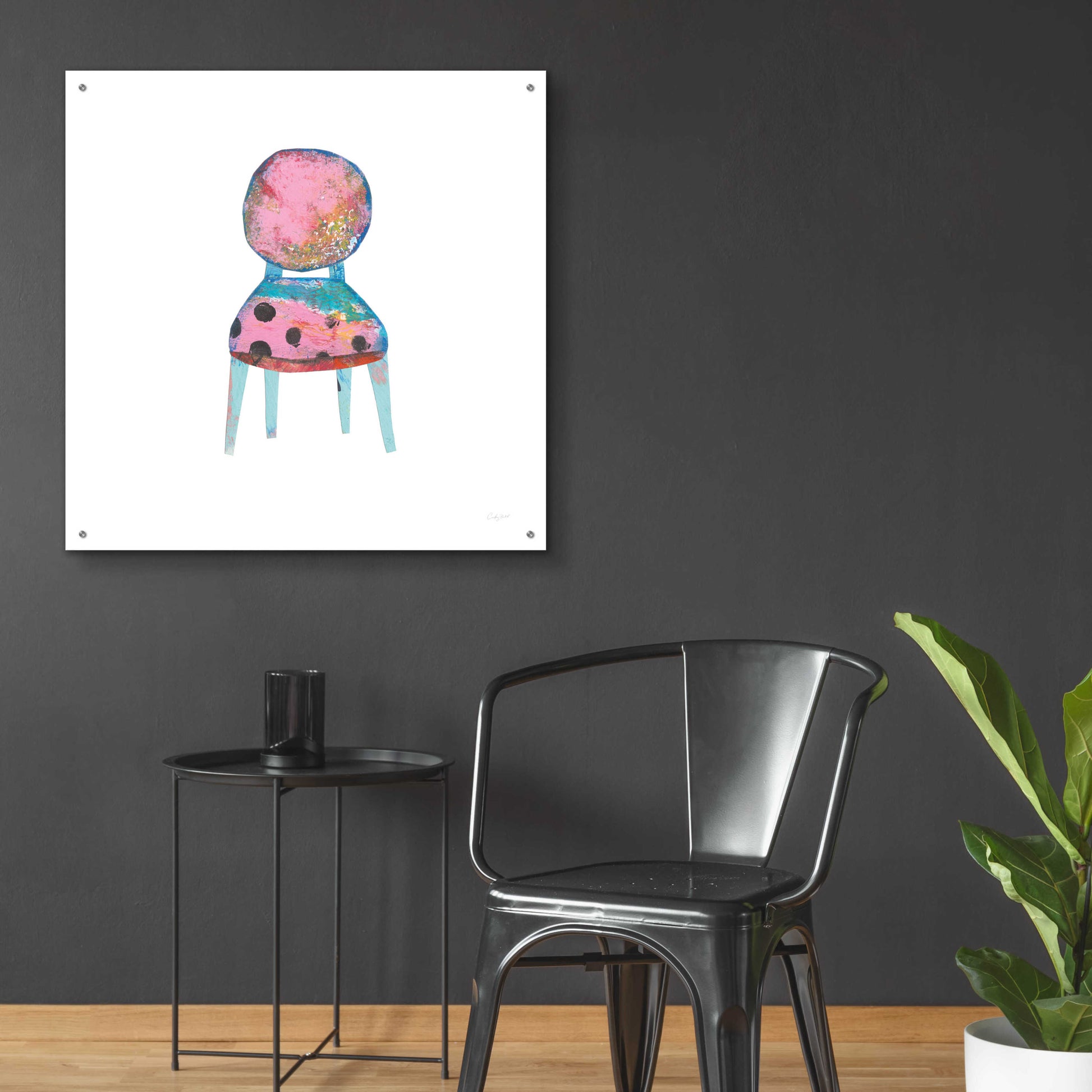 Epic Art 'Mod Chairs V by Courtney Prahl, Acrylic Glass Wall Art,36x36