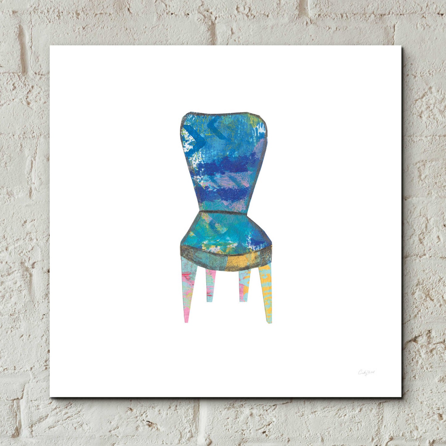 Epic Art 'Mod Chairs VI by Courtney Prahl, Acrylic Glass Wall Art,12x12