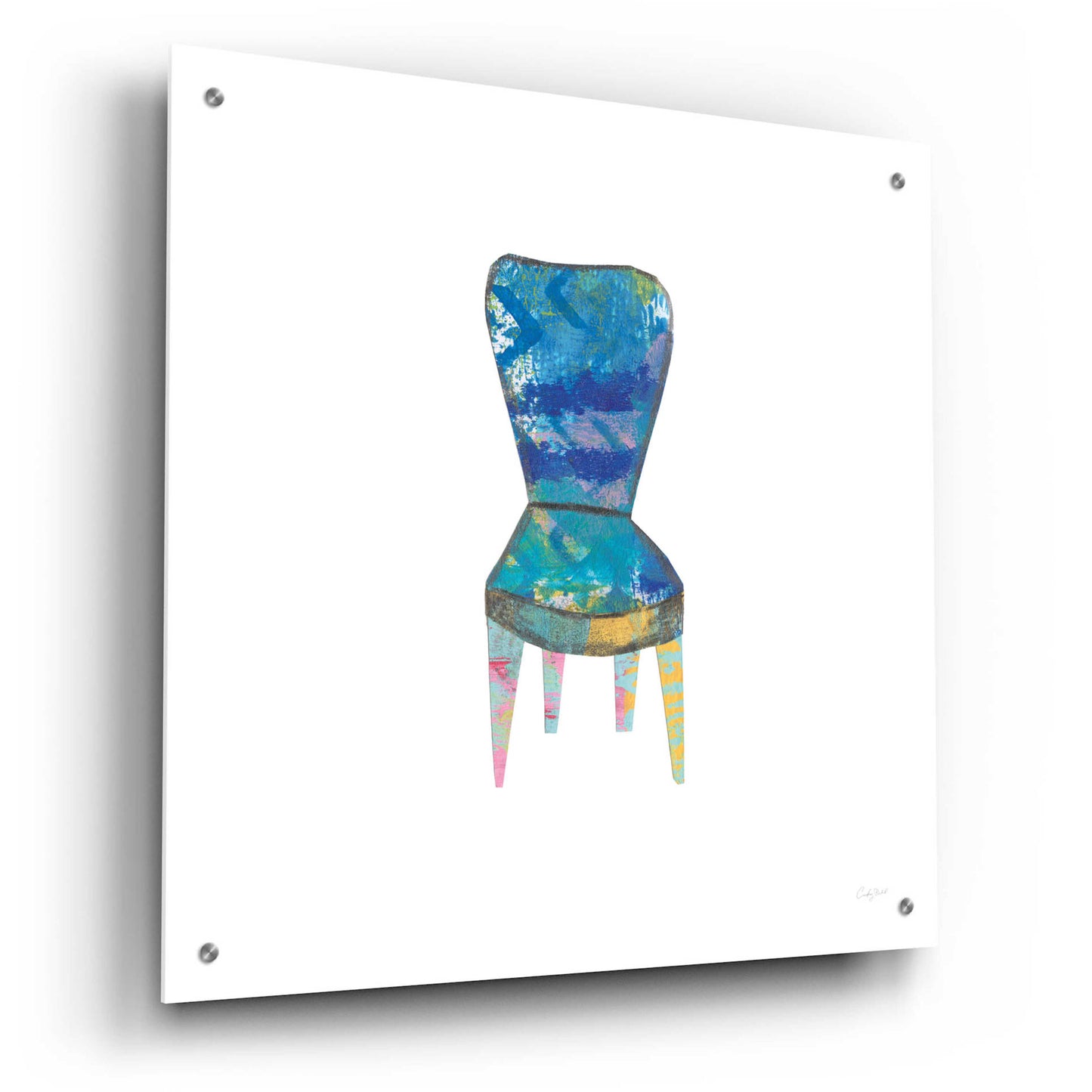 Epic Art 'Mod Chairs VI by Courtney Prahl, Acrylic Glass Wall Art,24x24