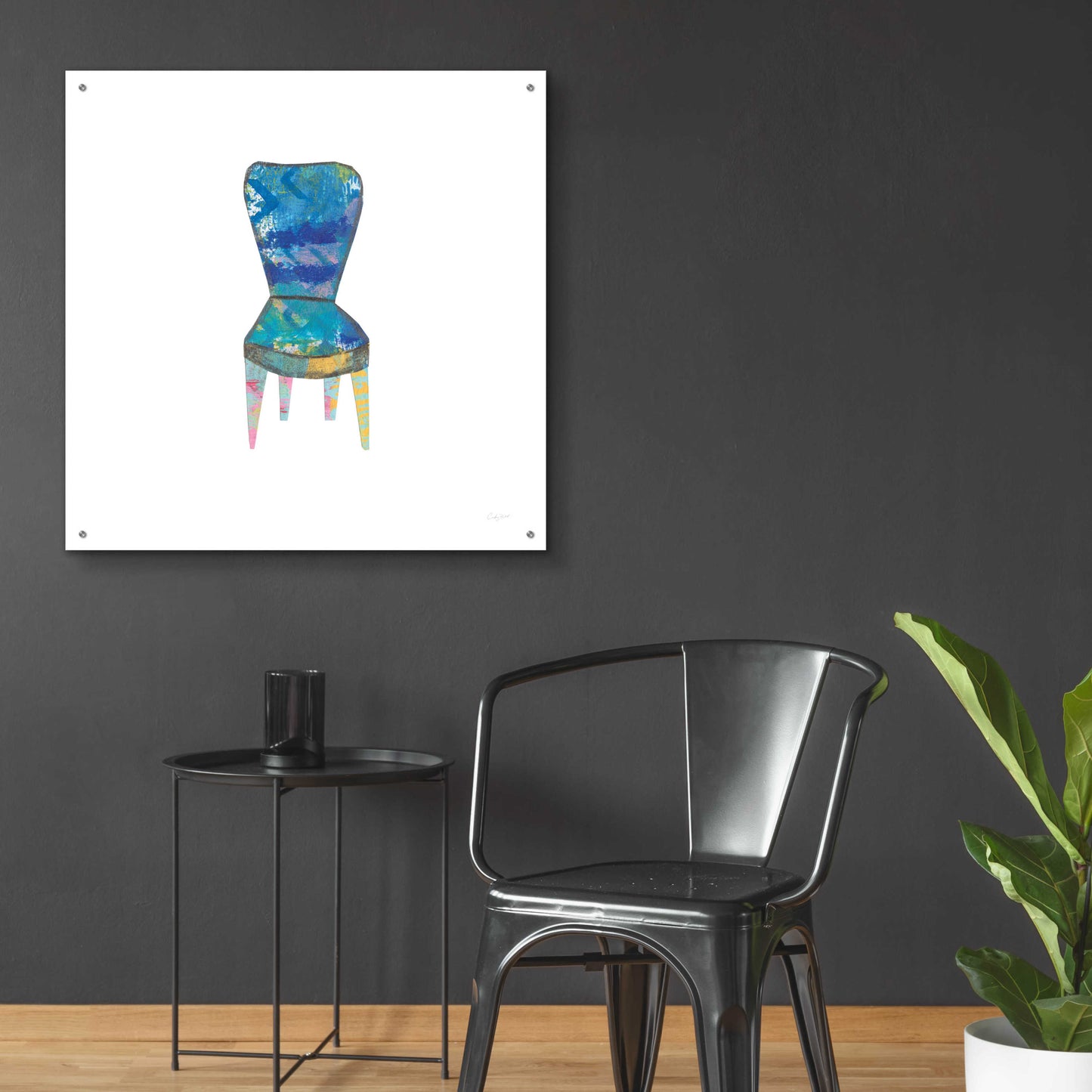 Epic Art 'Mod Chairs VI by Courtney Prahl, Acrylic Glass Wall Art,36x36