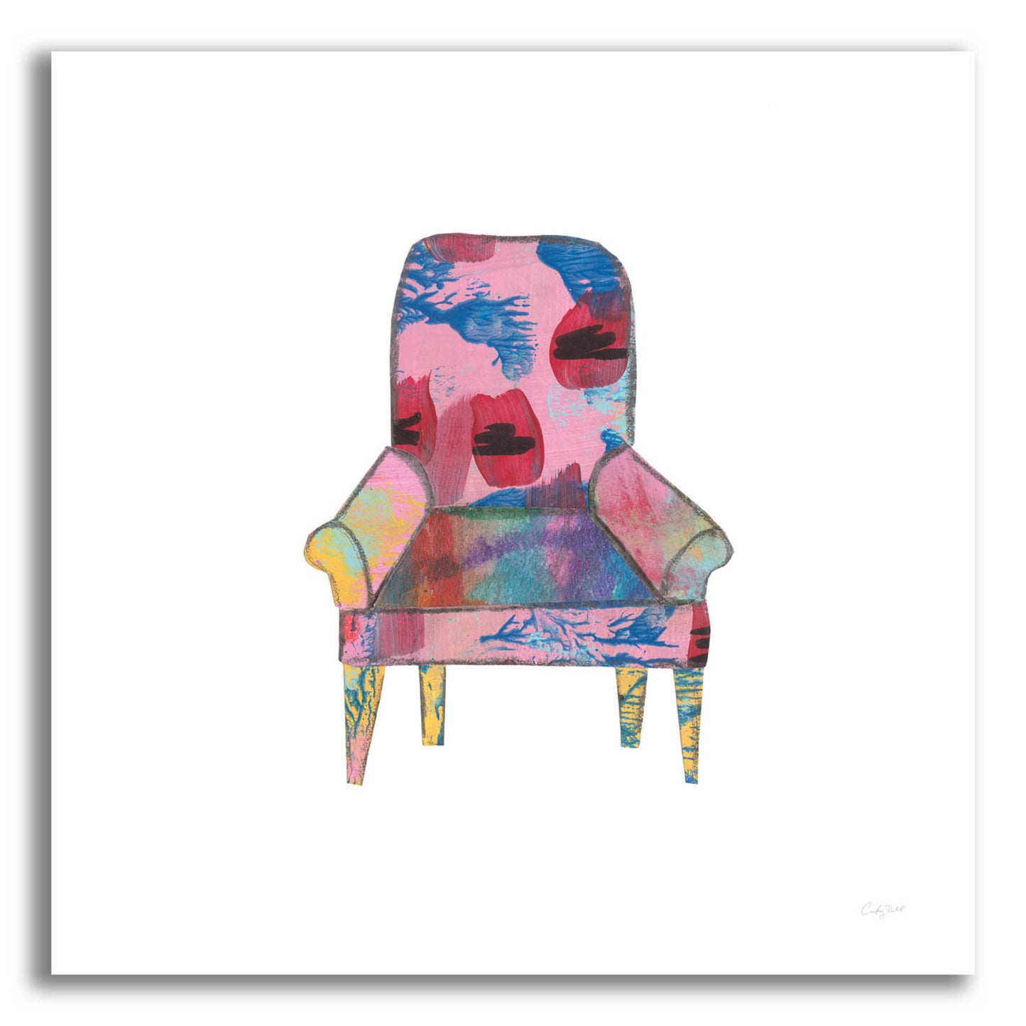 Epic Art 'Mod Chairs VII by Courtney Prahl, Acrylic Glass Wall Art,12x12