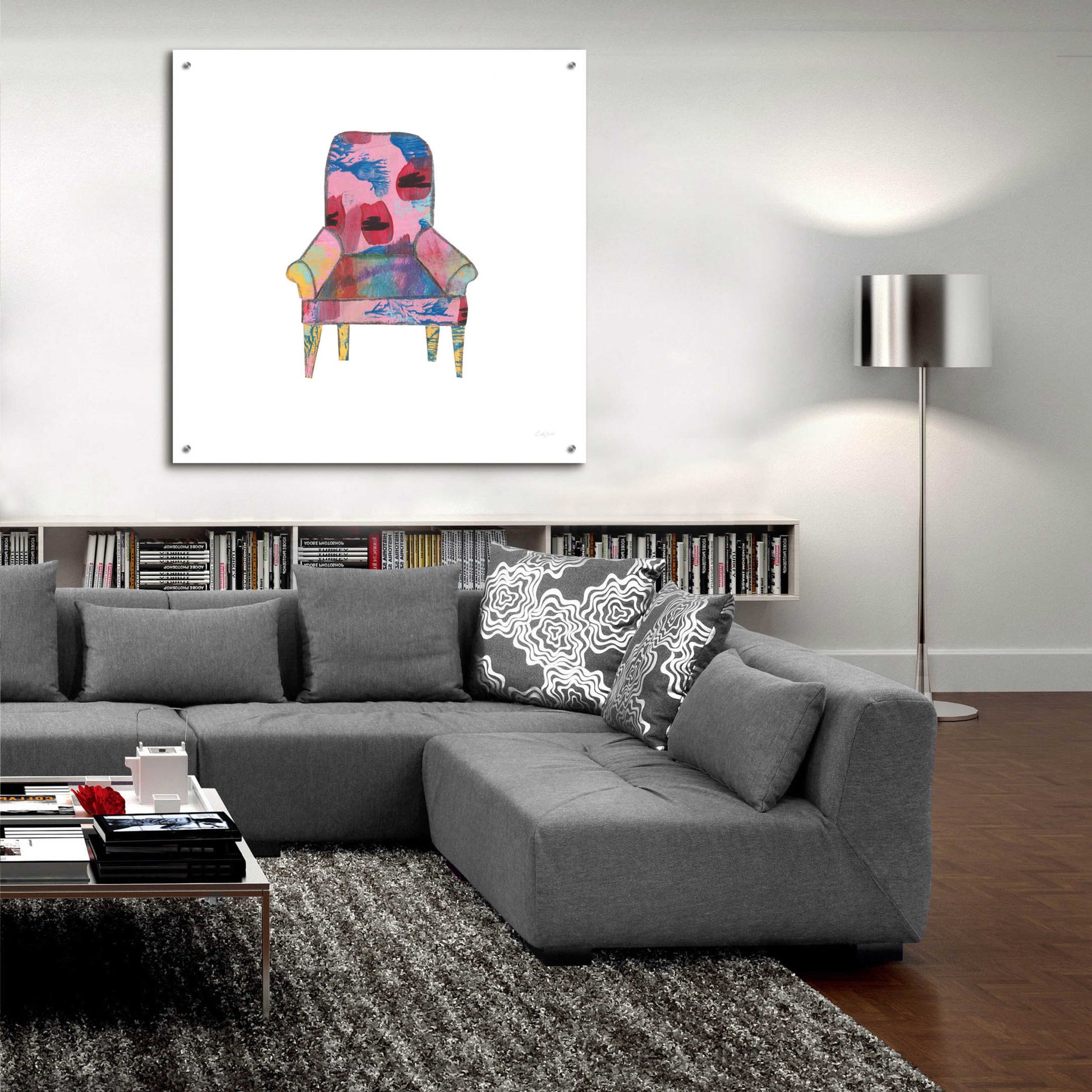 Epic Art 'Mod Chairs VII by Courtney Prahl, Acrylic Glass Wall Art,36x36