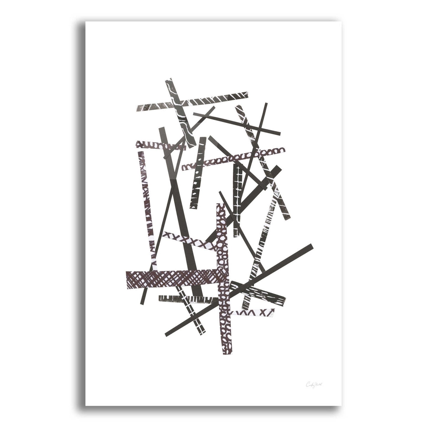 Epic Art 'Pick Up Sticks II by Courtney Prahl, Acrylic Glass Wall Art,12x16