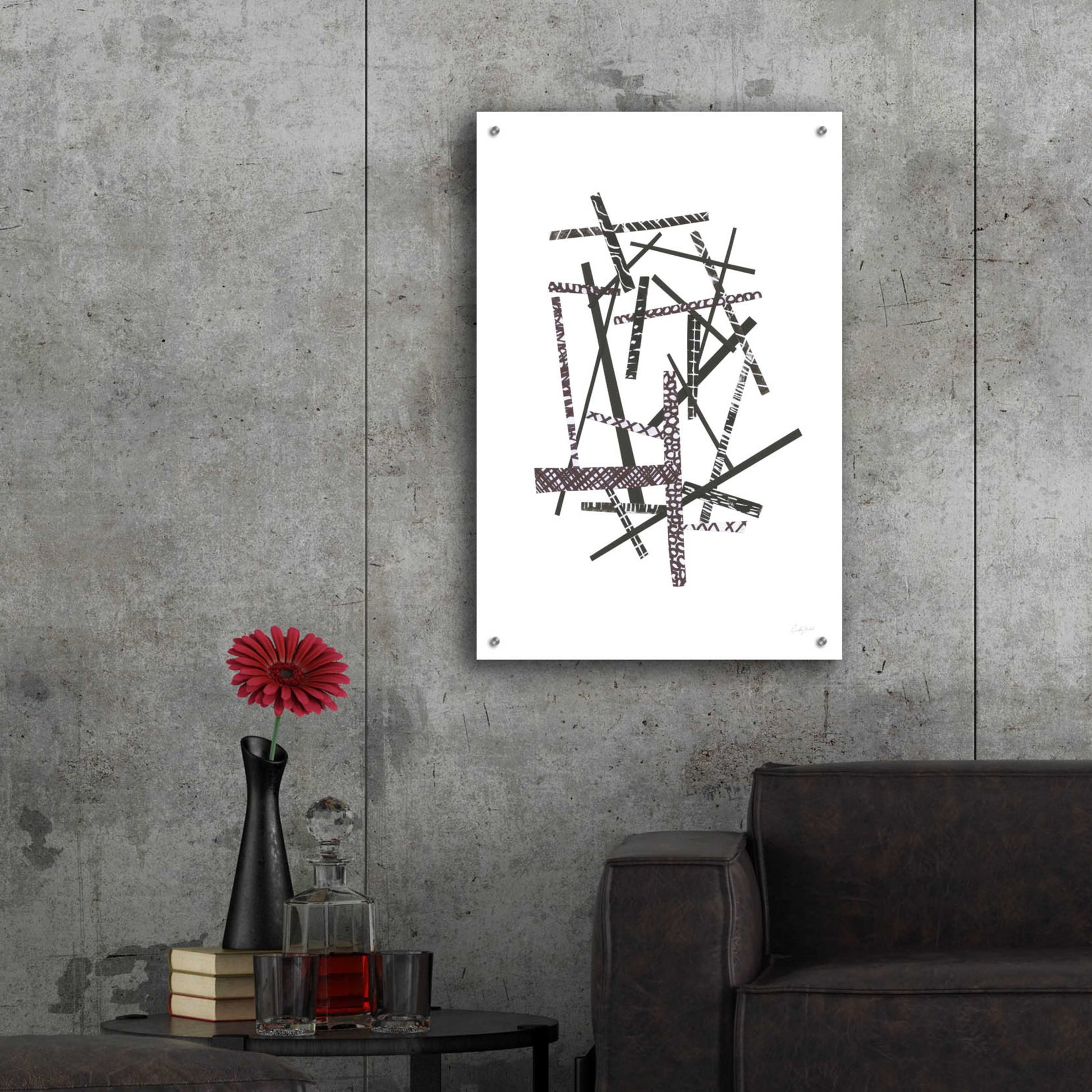 Epic Art 'Pick Up Sticks II by Courtney Prahl, Acrylic Glass Wall Art,24x36